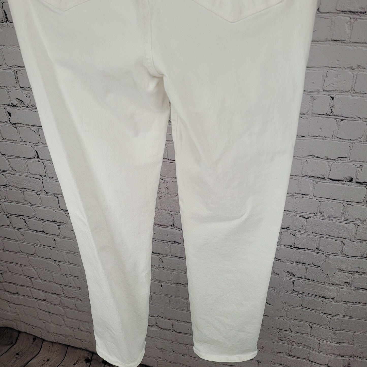 Paige White Denim Hoxton Straight Ankle Mid Rise Jeans USA Made Size 29 (29x27)