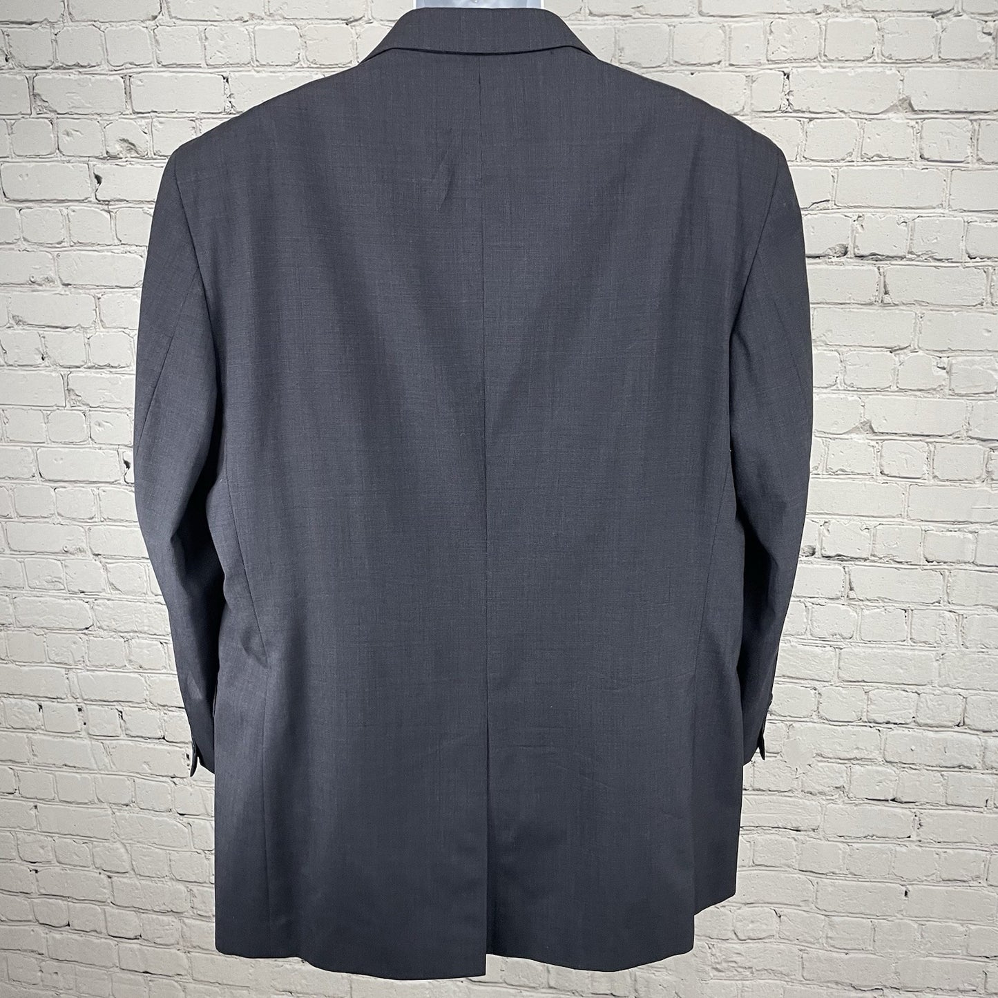 Jos A Bank Navy 100% Wool Gordon 2 Button Notch Blazer Sport Coat Size 46L