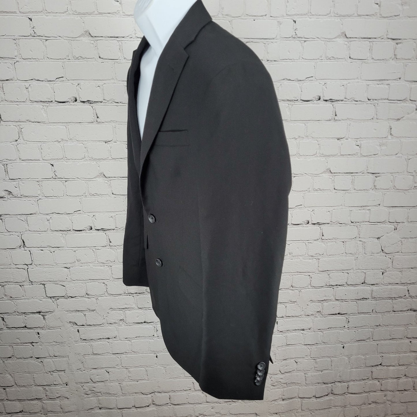Reaction Kenneth Cole Techni-Cole Black Stretch 2 Button Vented Blazer Size 38R
