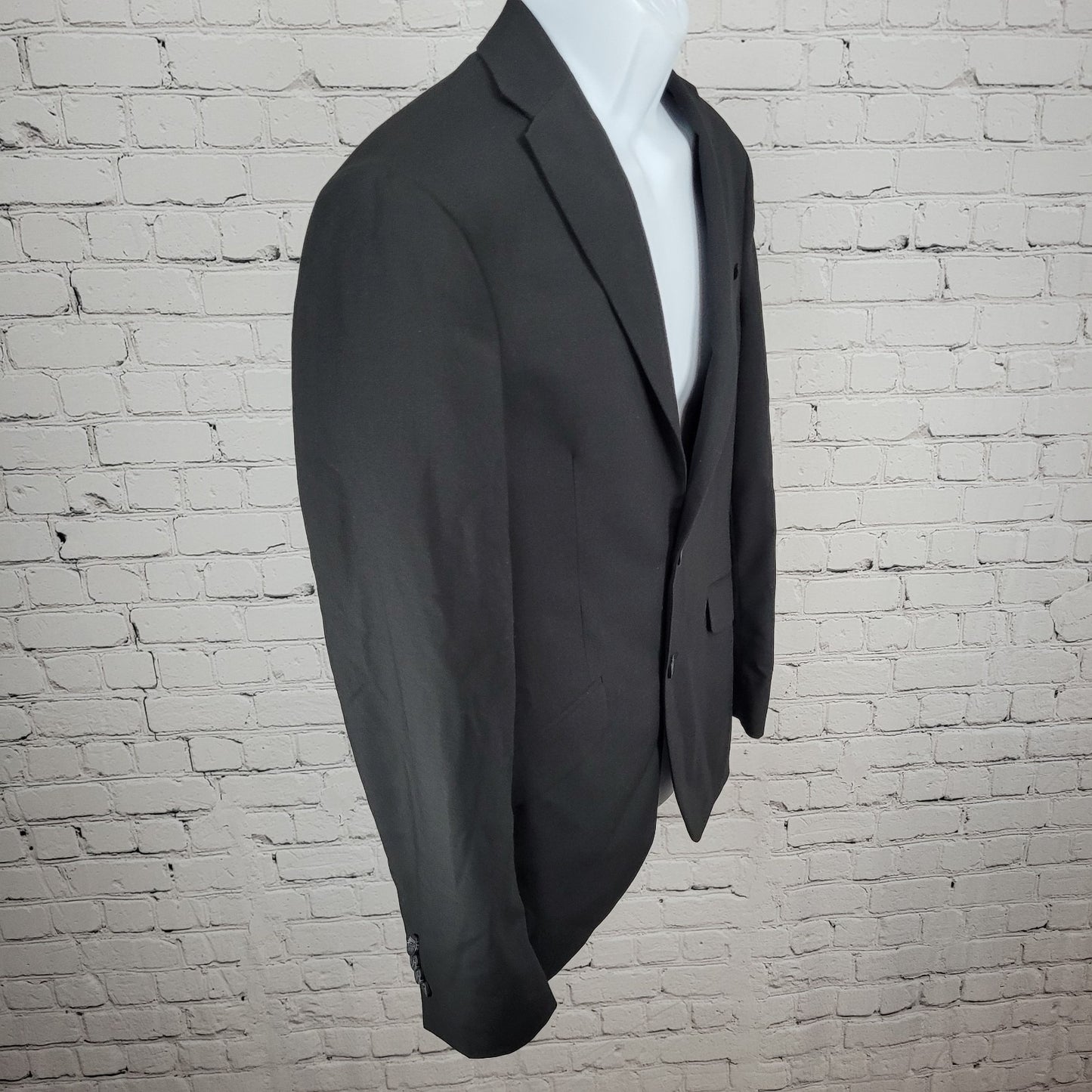 Reaction Kenneth Cole Techni-Cole Black Stretch 2 Button Vented Blazer Size 38R