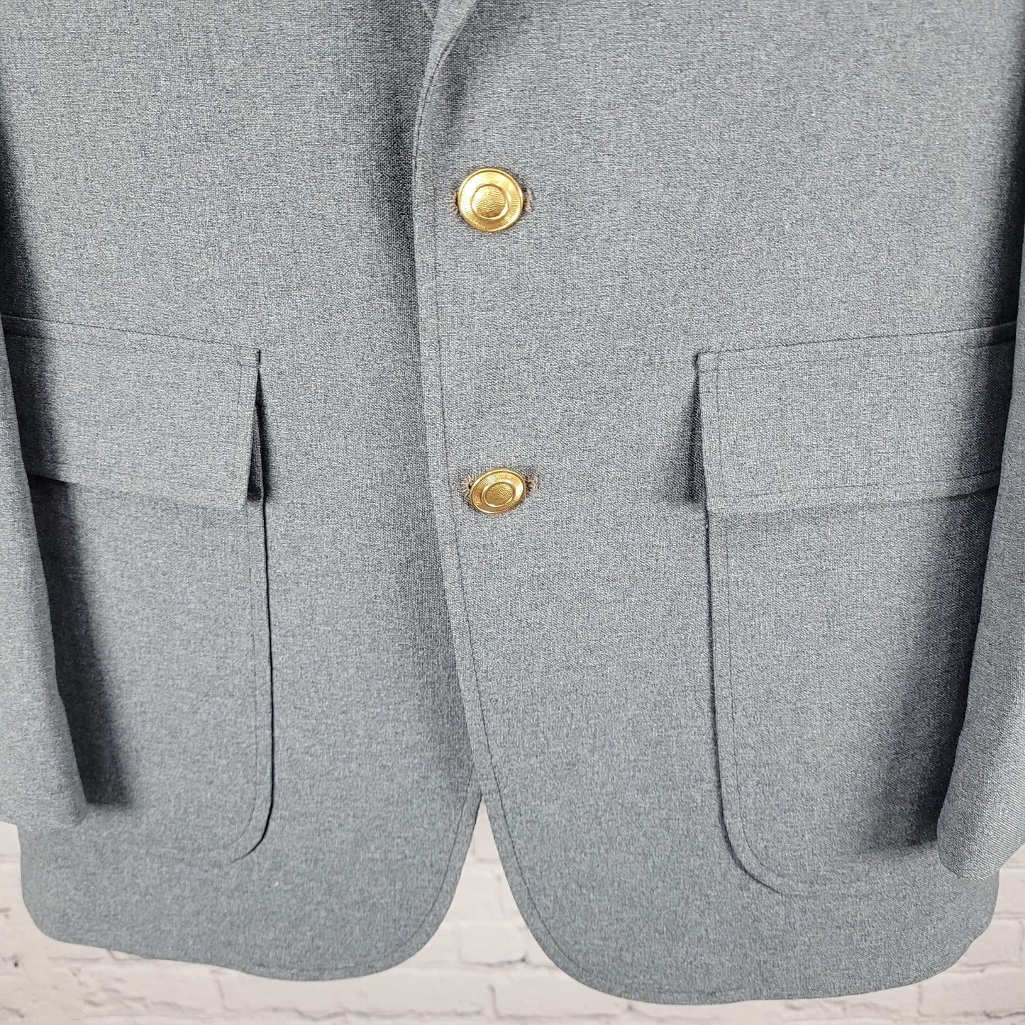 VTG Sears PERMA-PREST Classic Collection Grey Action Separates Blazer Size 40