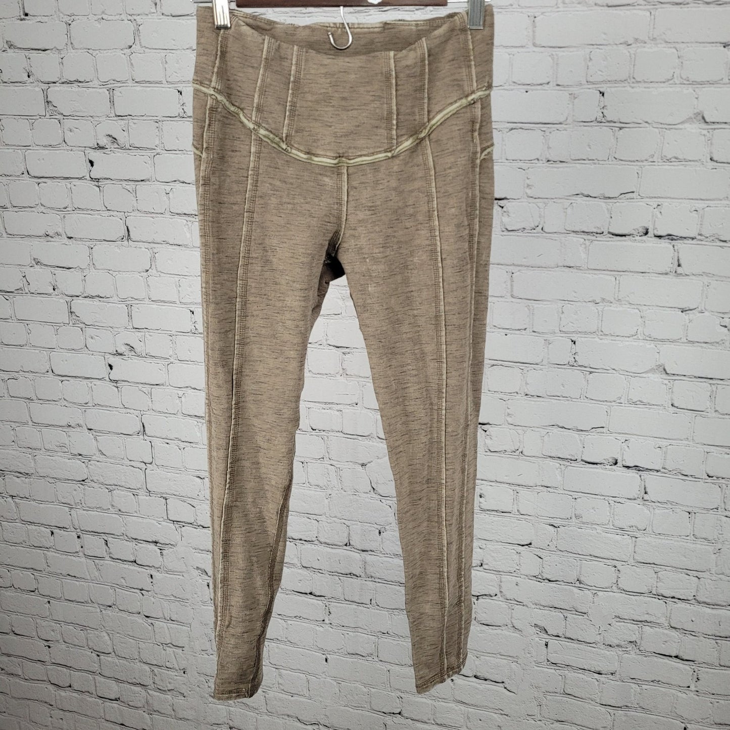 Free People Movement Brown Athleisure Yoga Pants Tights Size Small S (25x26)