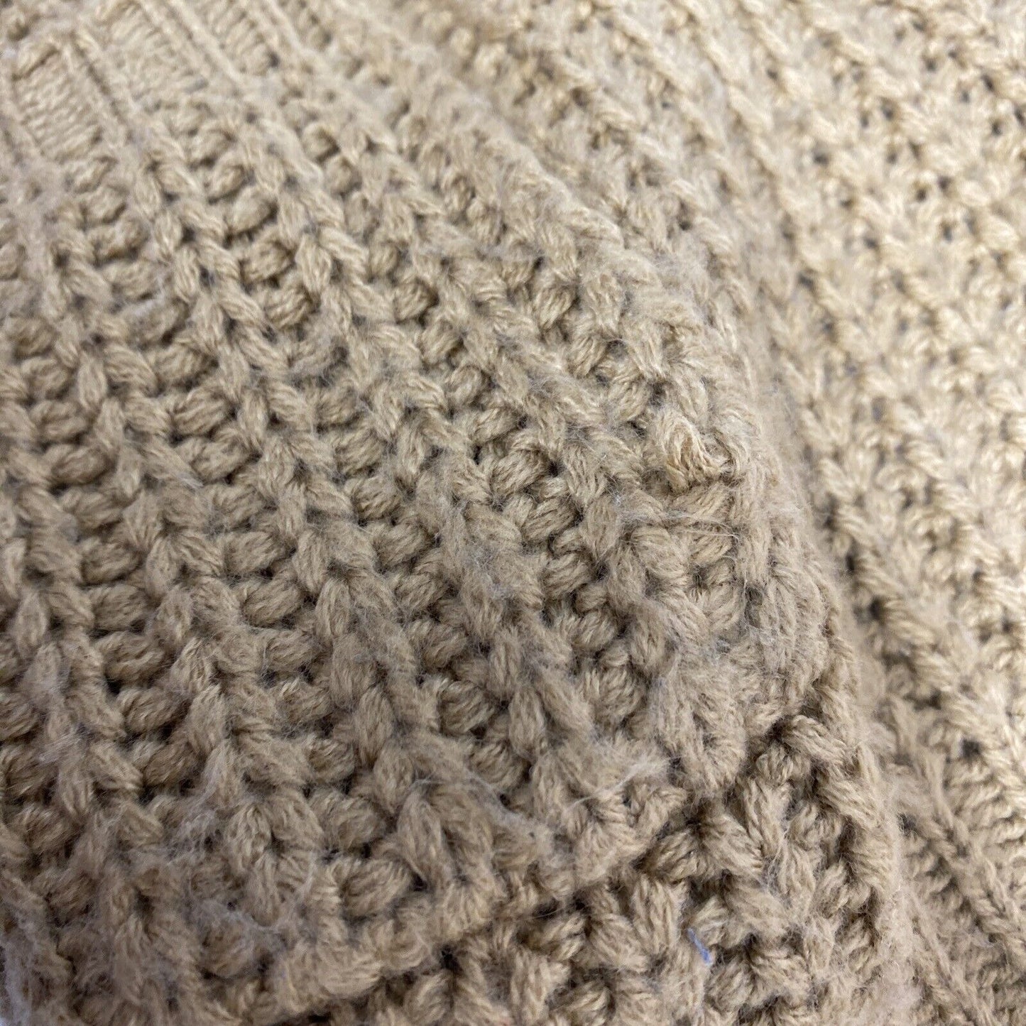 BDG Golden Brown Chunky Knit Button Front Long Sweater Cardigan Women’s S