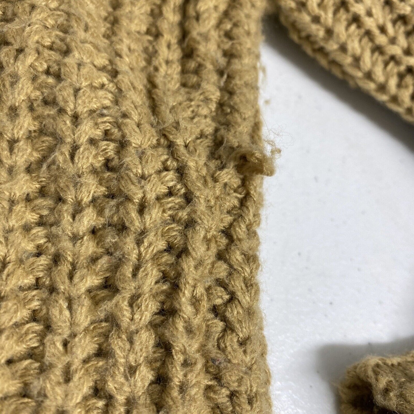 BDG Golden Brown Chunky Knit Button Front Long Sweater Cardigan Women’s S