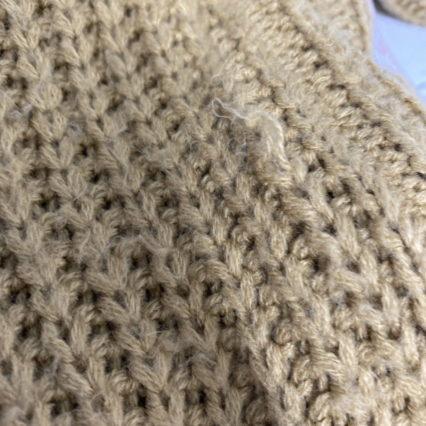BDG Golden Brown Chunky Knit Button Front Long Sweater Cardigan Women’s S