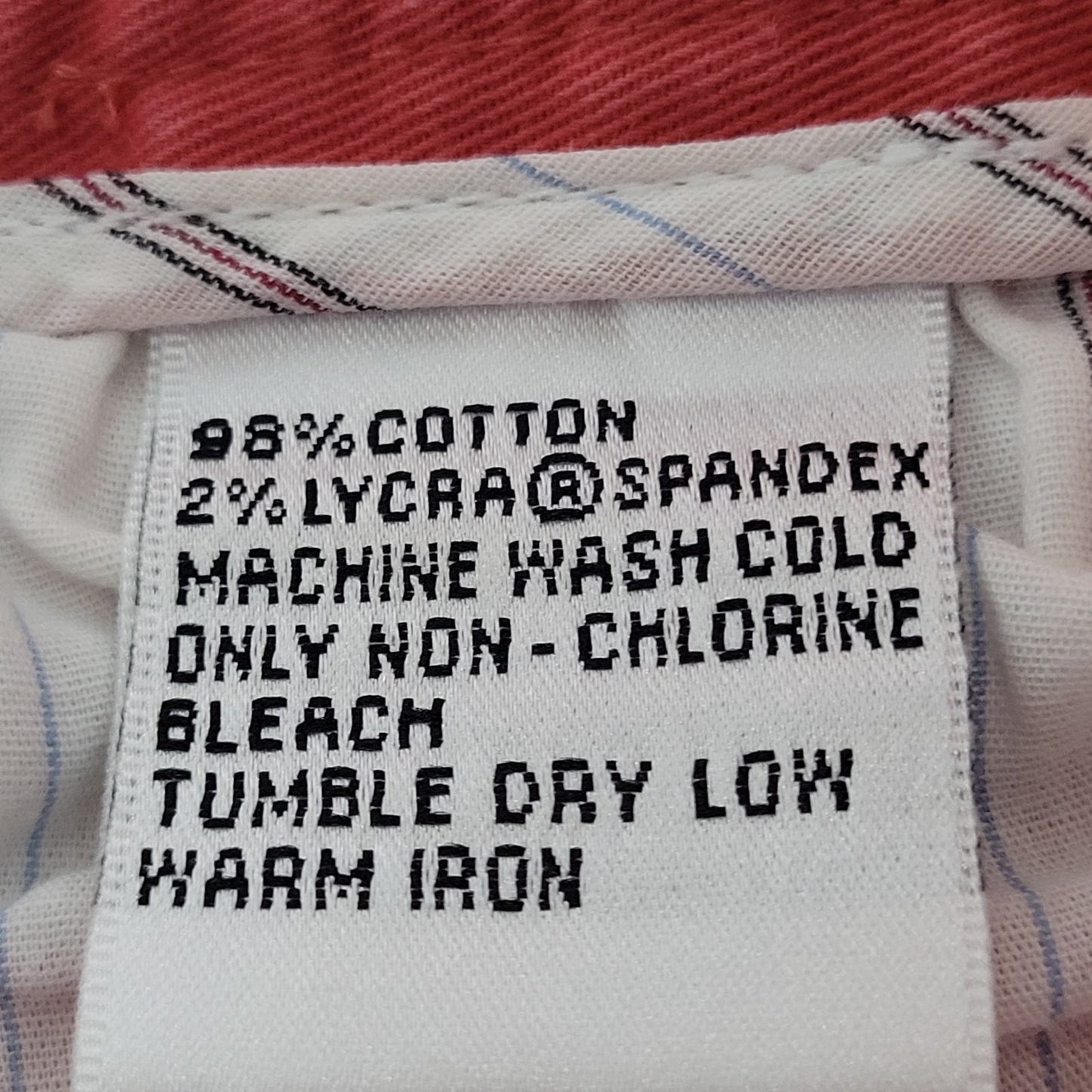 Talbots Pink Cotton Stretch Mid Rise Chino Bermuda Shorts Size 6 (28x12.5)