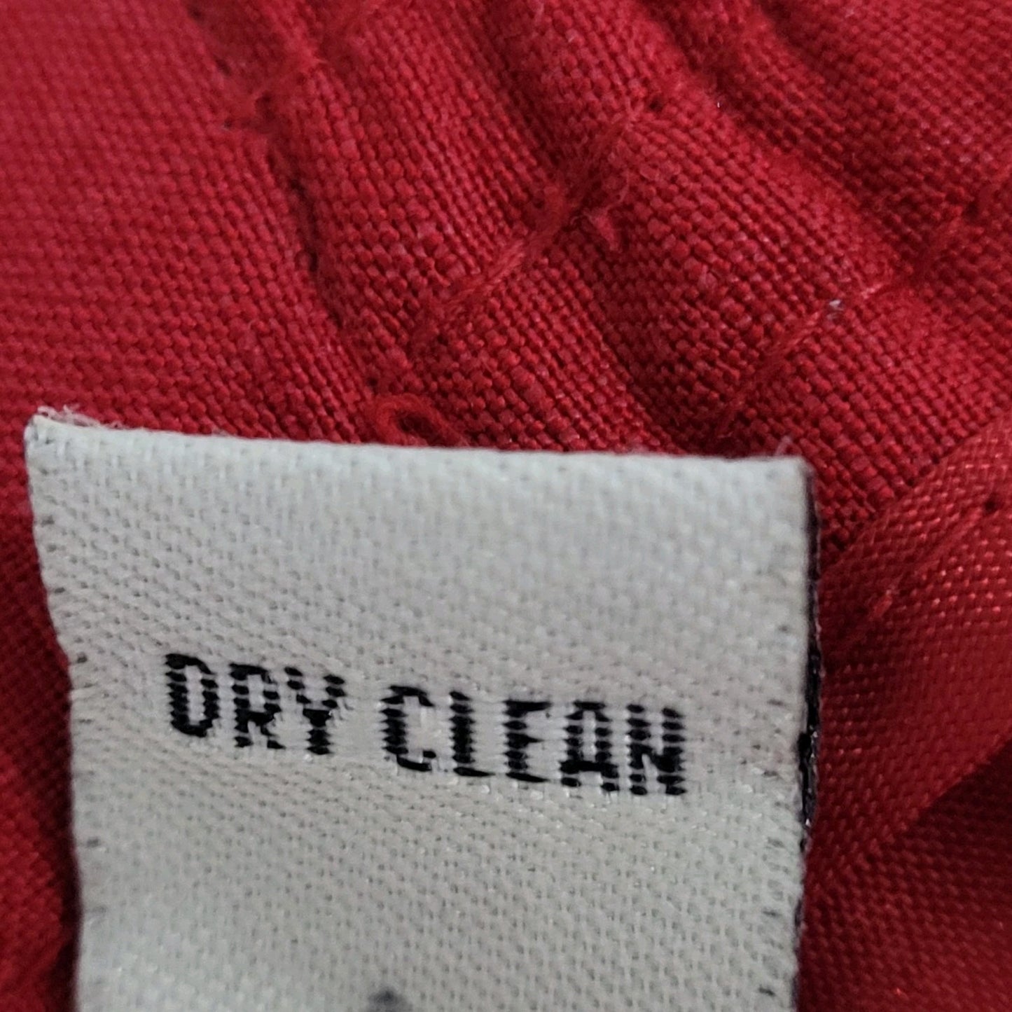 Amanda Smith Red Linen Blend Back Slit Lined Straight Skirt Size 18W (33x21.5)