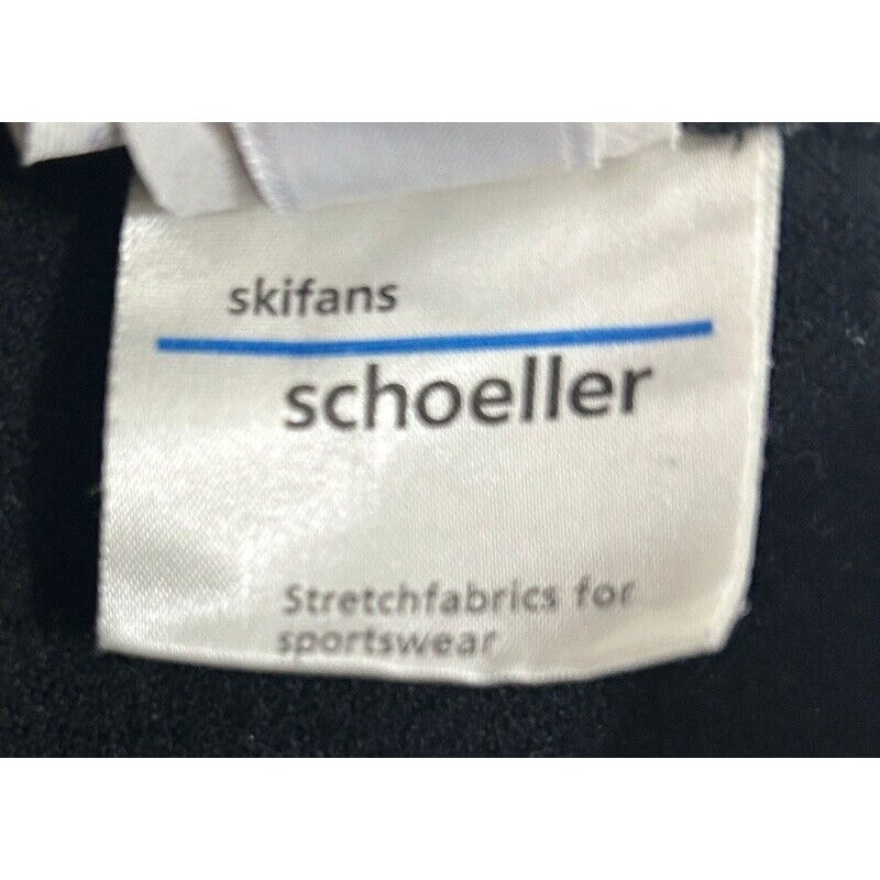 Schoeller Skifans Black 1/2 Zip Snow Bib Stirrups USA Made Ladies Size 12 Long