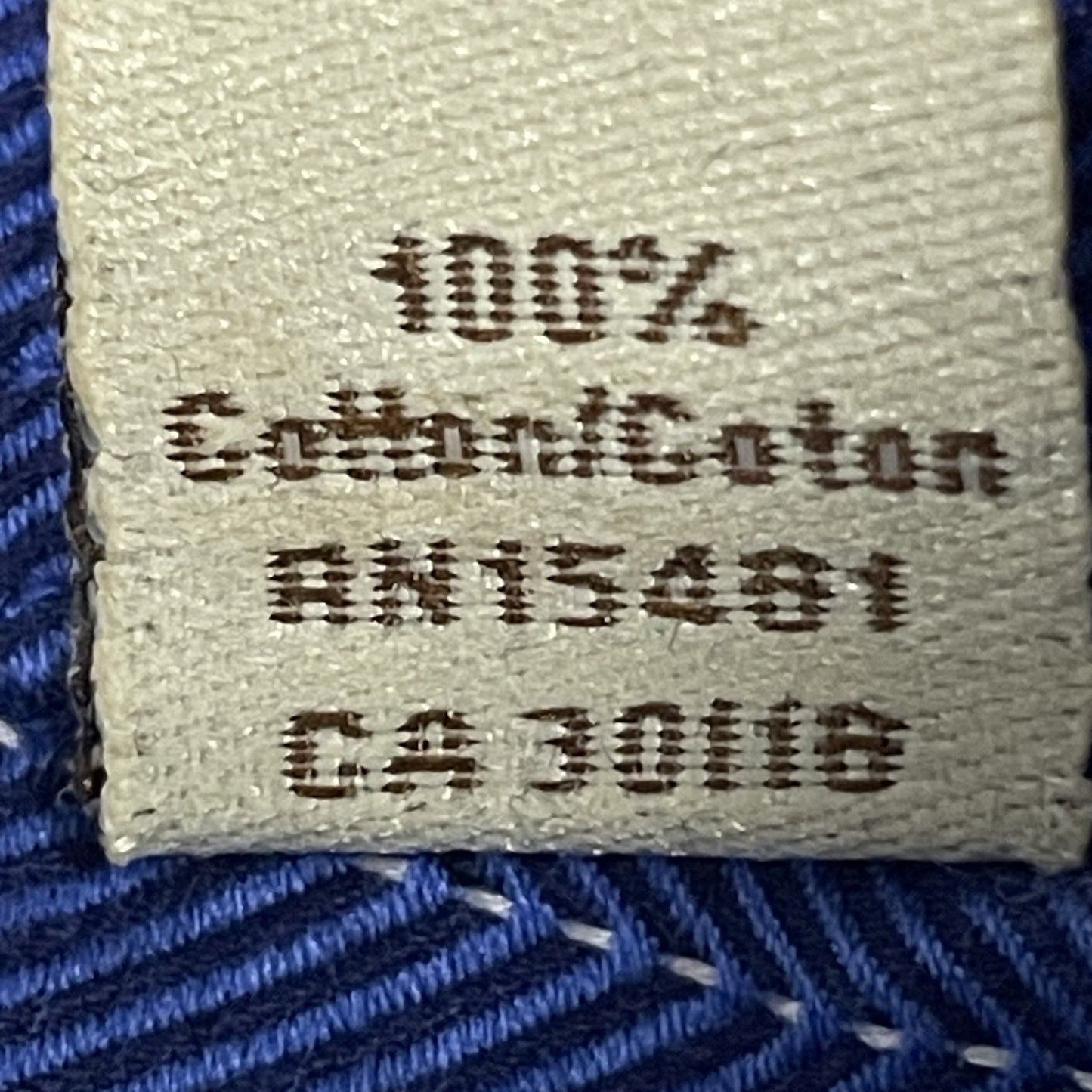 Tommy Bahama Blue Striped 100% Cotton Bottom Up Long Sleeve Shirt Size 16-32/33