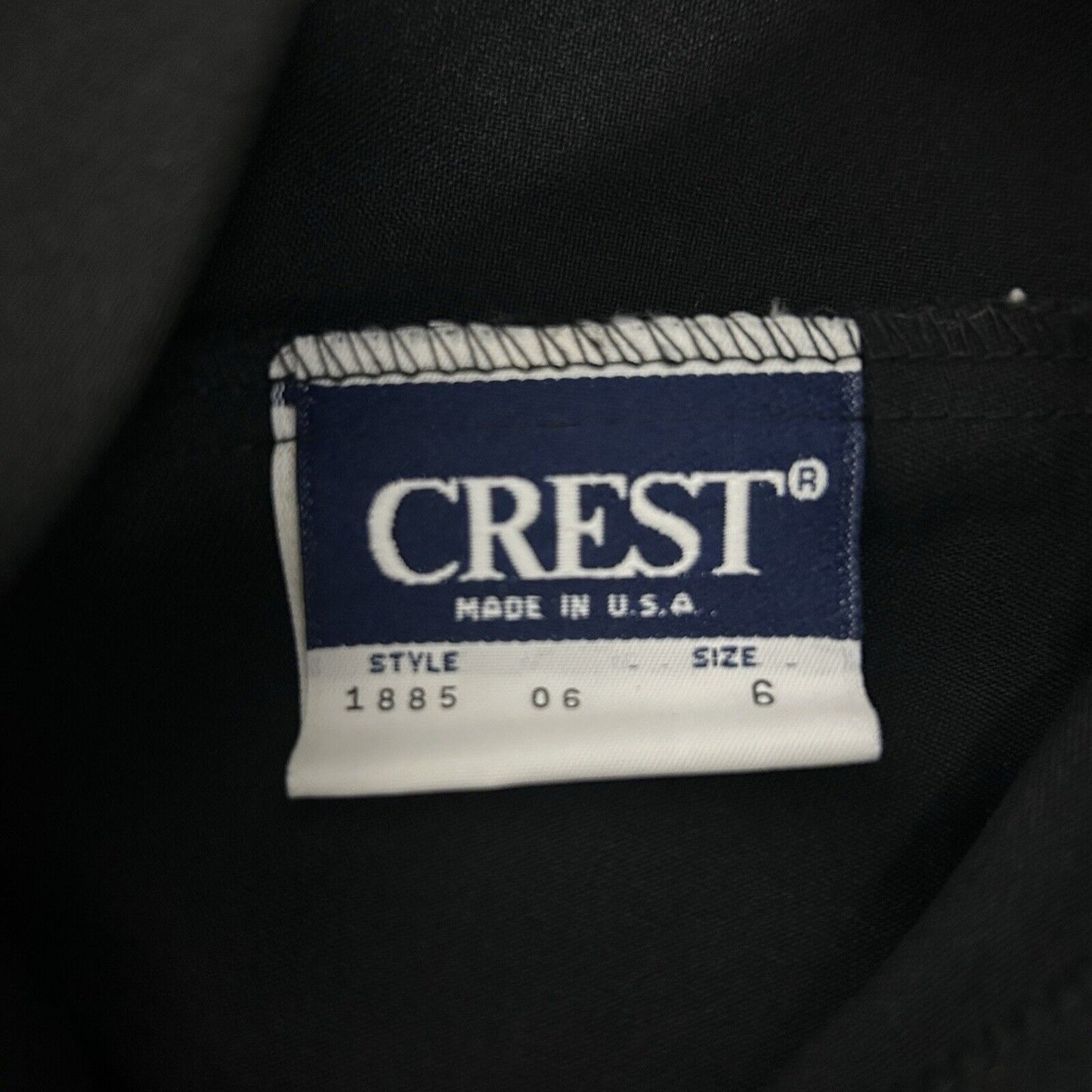 NWT Crest Solid Black USA Made High Waisted Pleated Dress Pants Women’s Size 6