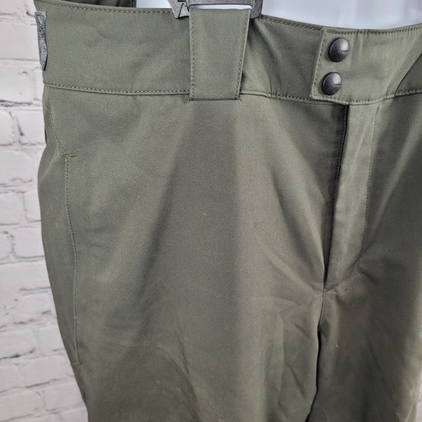 Spyder Green 3M Thinsulate Adjustable Waist Overalls Snow Ski Pants L (36x32)