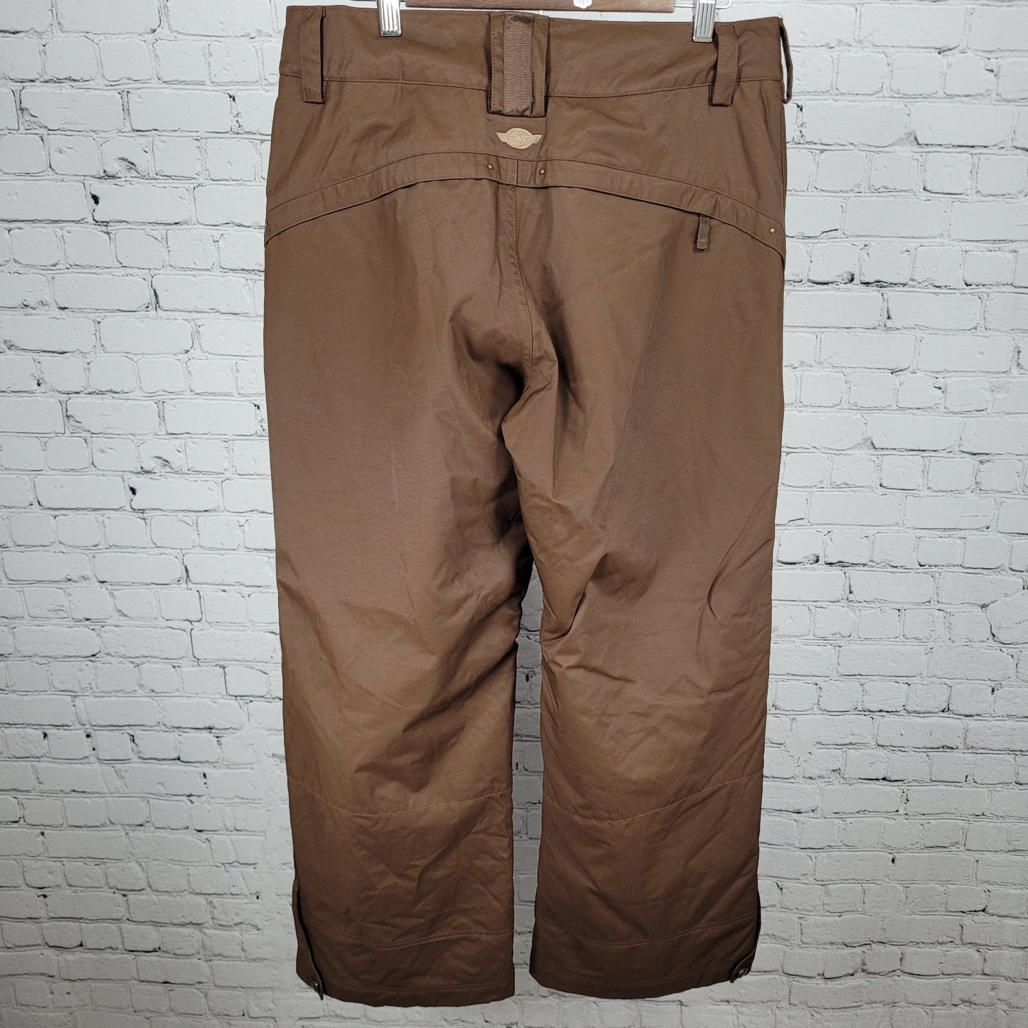 SIMS Snowboarding Brown Insulated Adjustable Waist Snow Pants Womens Size XL