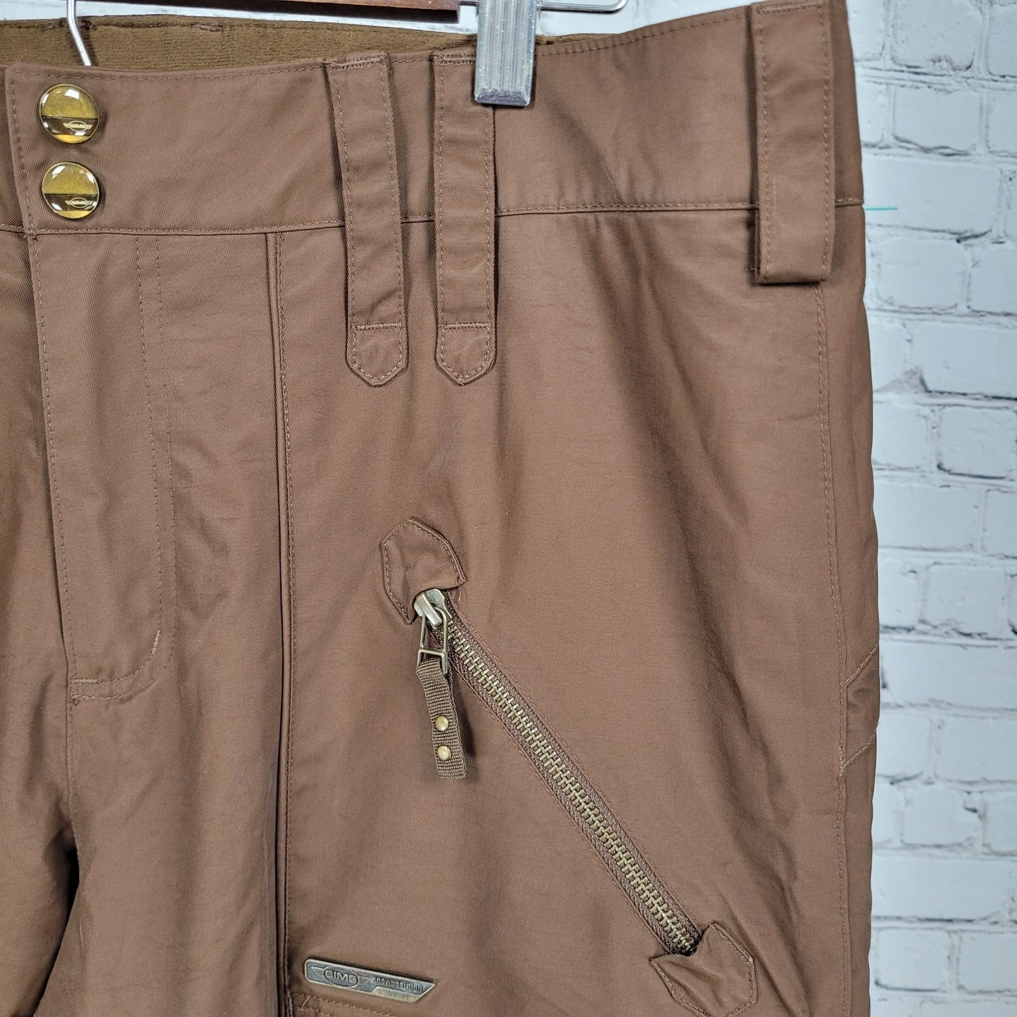 SIMS Snowboarding Brown Insulated Adjustable Waist Snow Pants Womens Size XL
