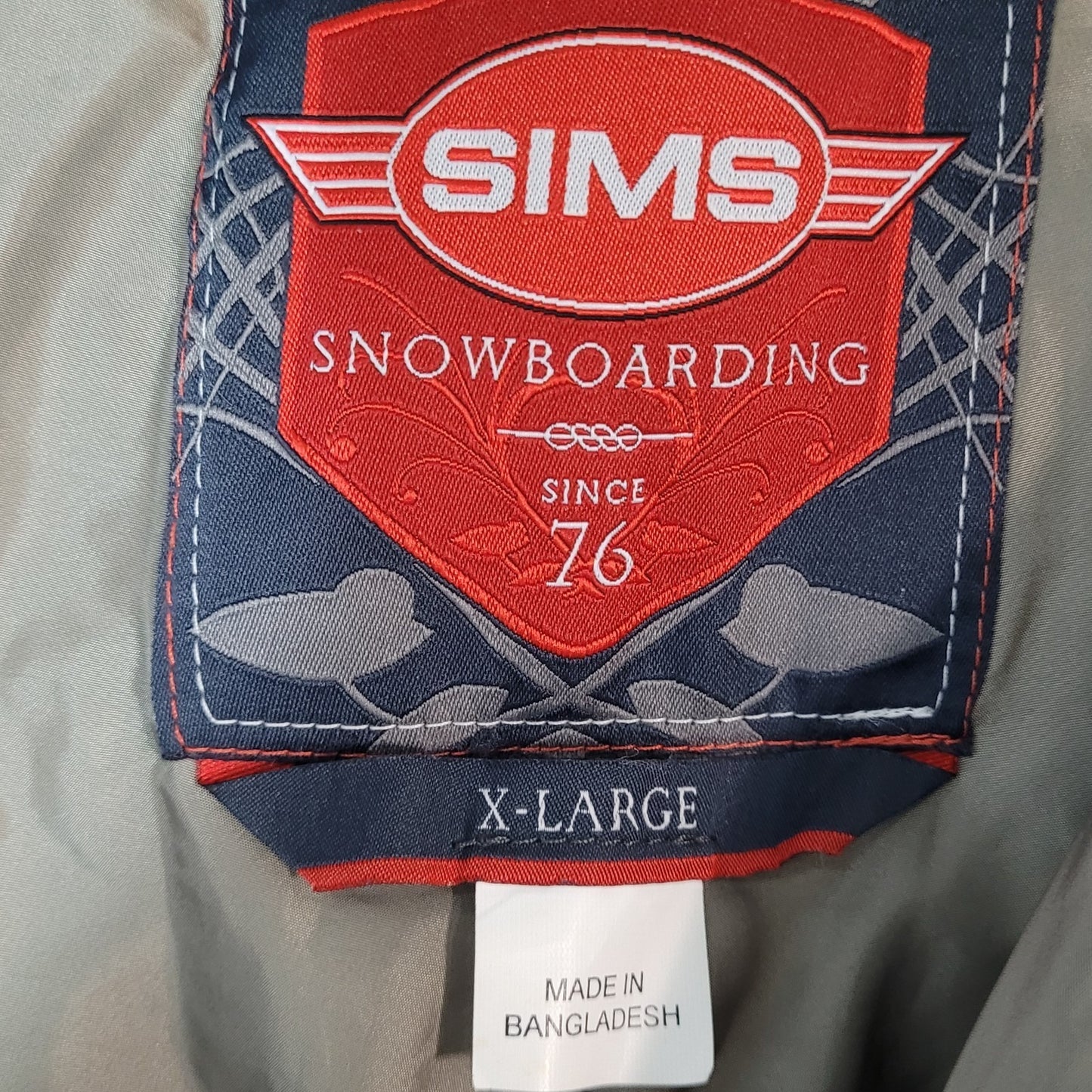 SIMS Snowboarding Brown Insulated Adjustable Waist Snow Pants Womens Size XL