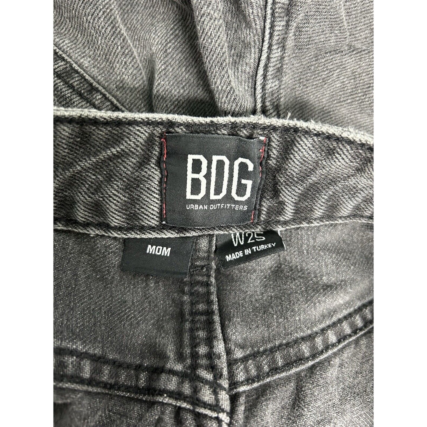 BDG Urban Outfitters Gray Cotton Denim Mid-Rise Women’s Mom Jeans 25 (25x29.5)