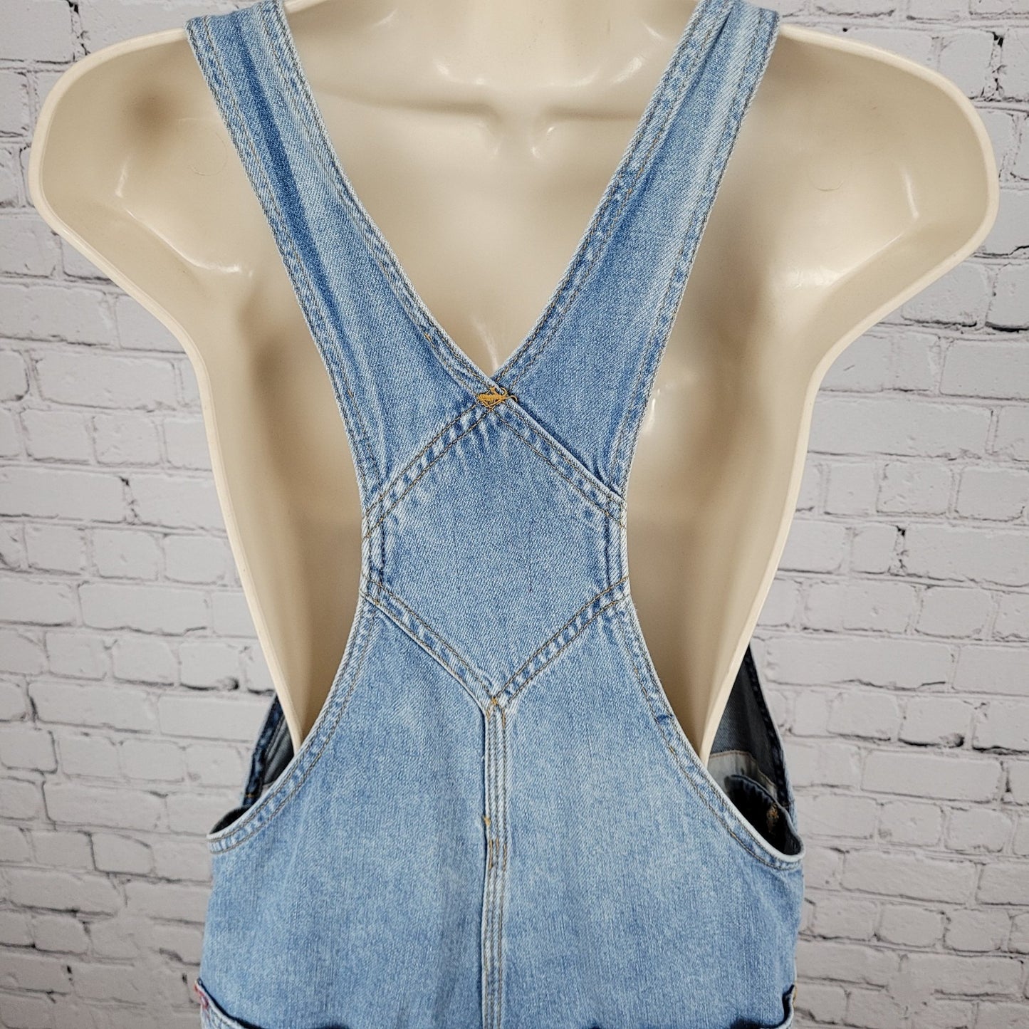 BDG Urban Outfitters Blue 100% Cotton Denim Distressed Overalls Size Small S