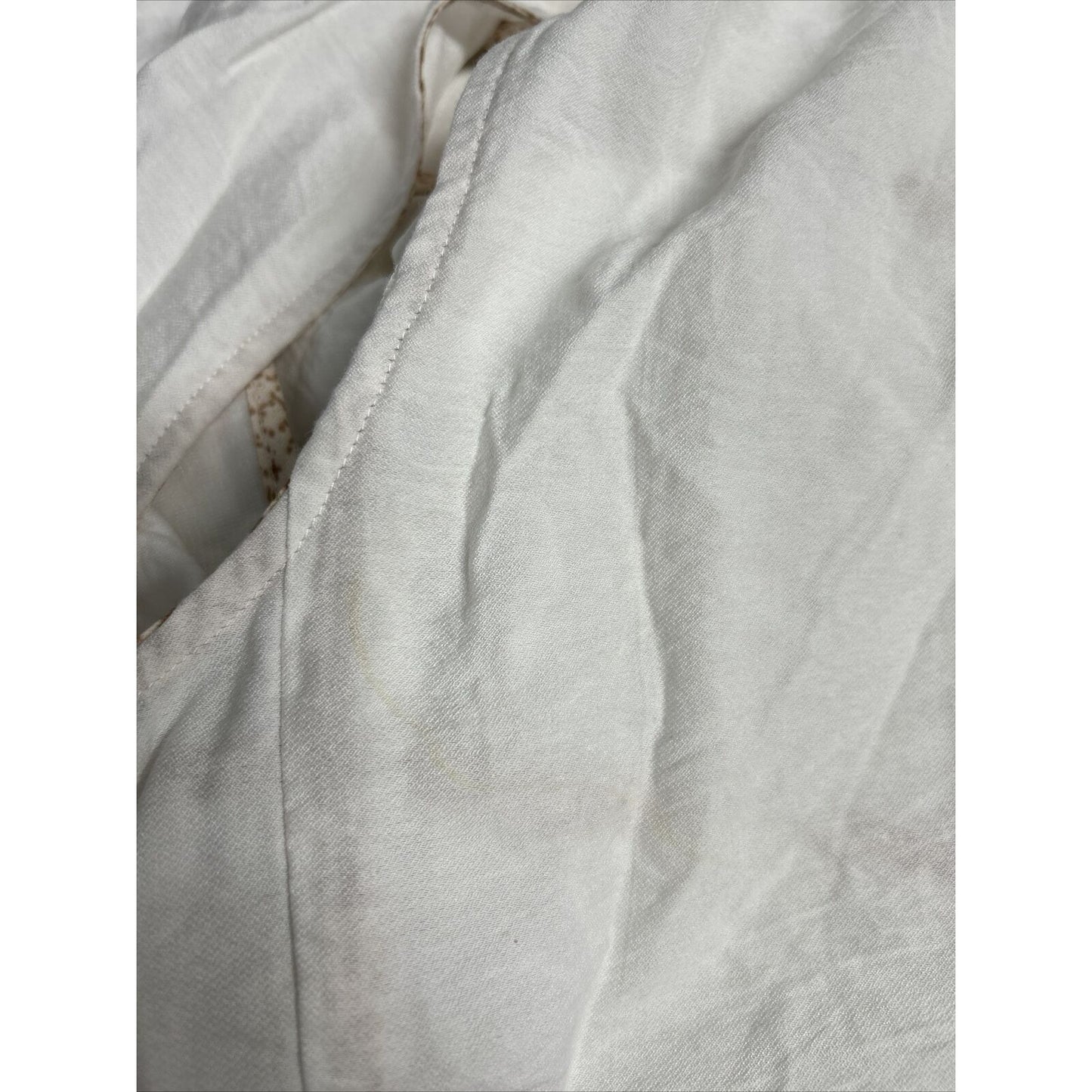 Soft Surroundings White Sleeveless Open Front Long Lightweight Cardigan M