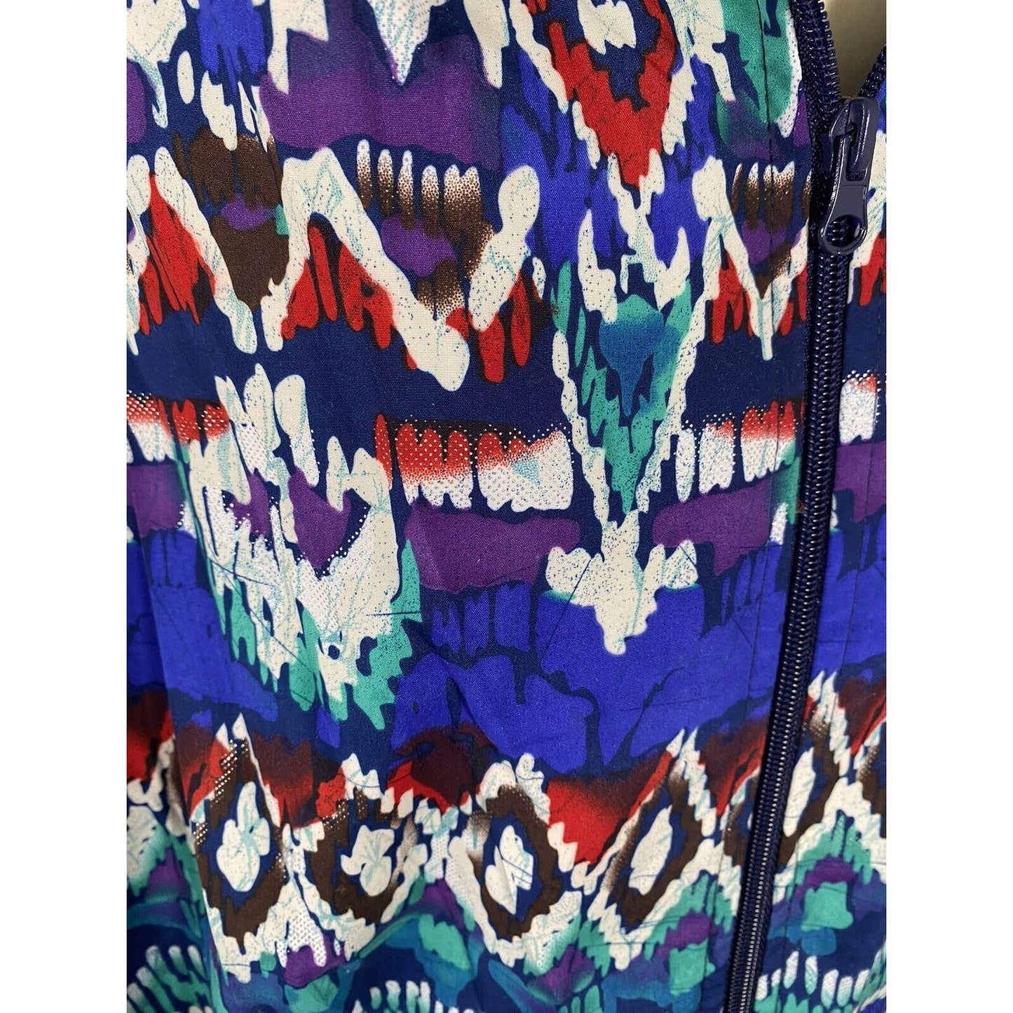 VTG 1990’s Koret Colorful Full Zip Retro Windbreaker Jacket Women’s L