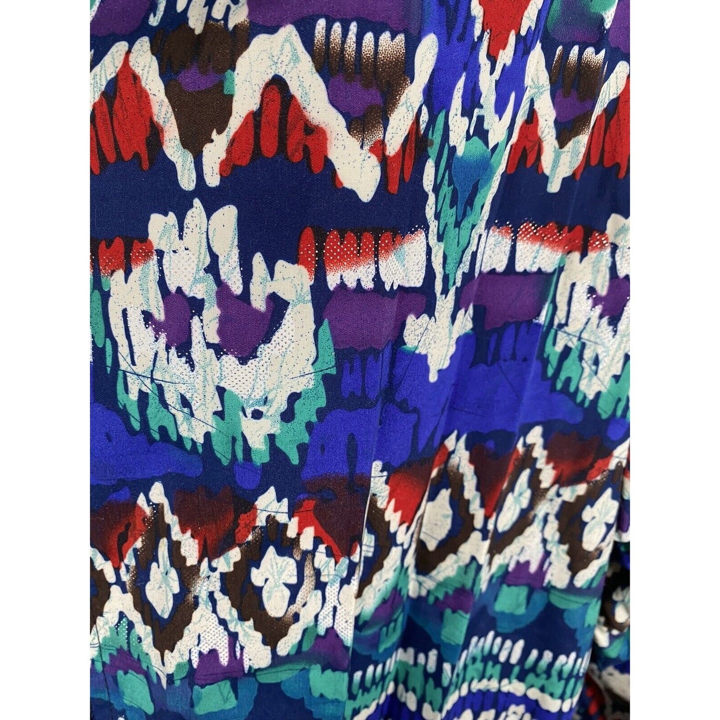 VTG 1990’s Koret Colorful Full Zip Retro Windbreaker Jacket Women’s L