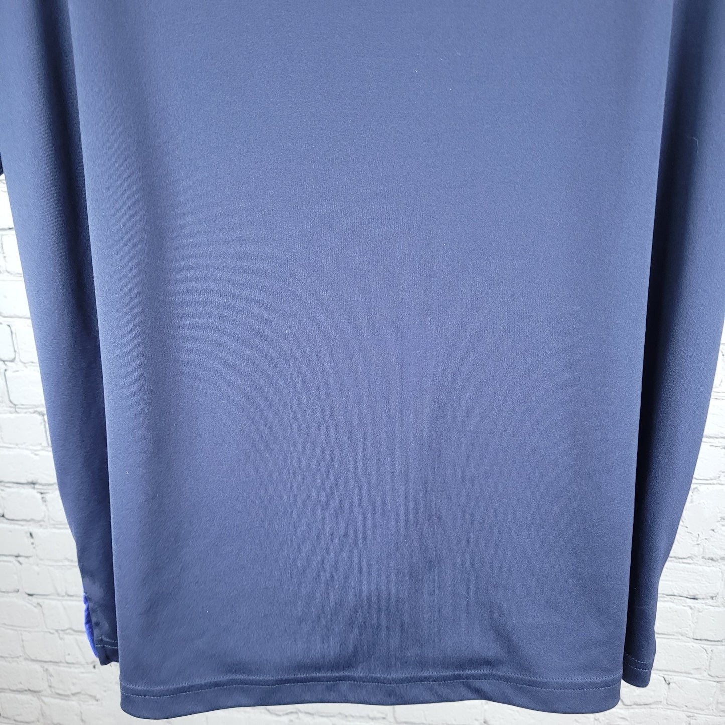 Nicklaus Blue Staydri Stretch Golf Ombre Printed Short Sleeve Polo Shirt Size XL