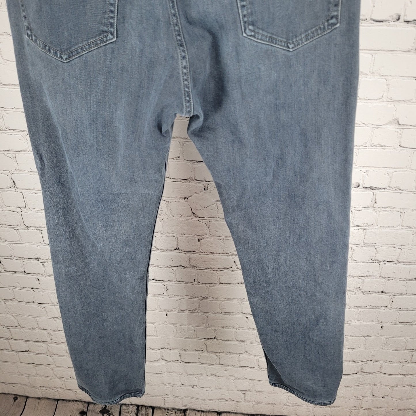 Rag & Bone Grey Blue Denim Fit 2 Slim Straight Stretch Jeans Size 33 (33x29)