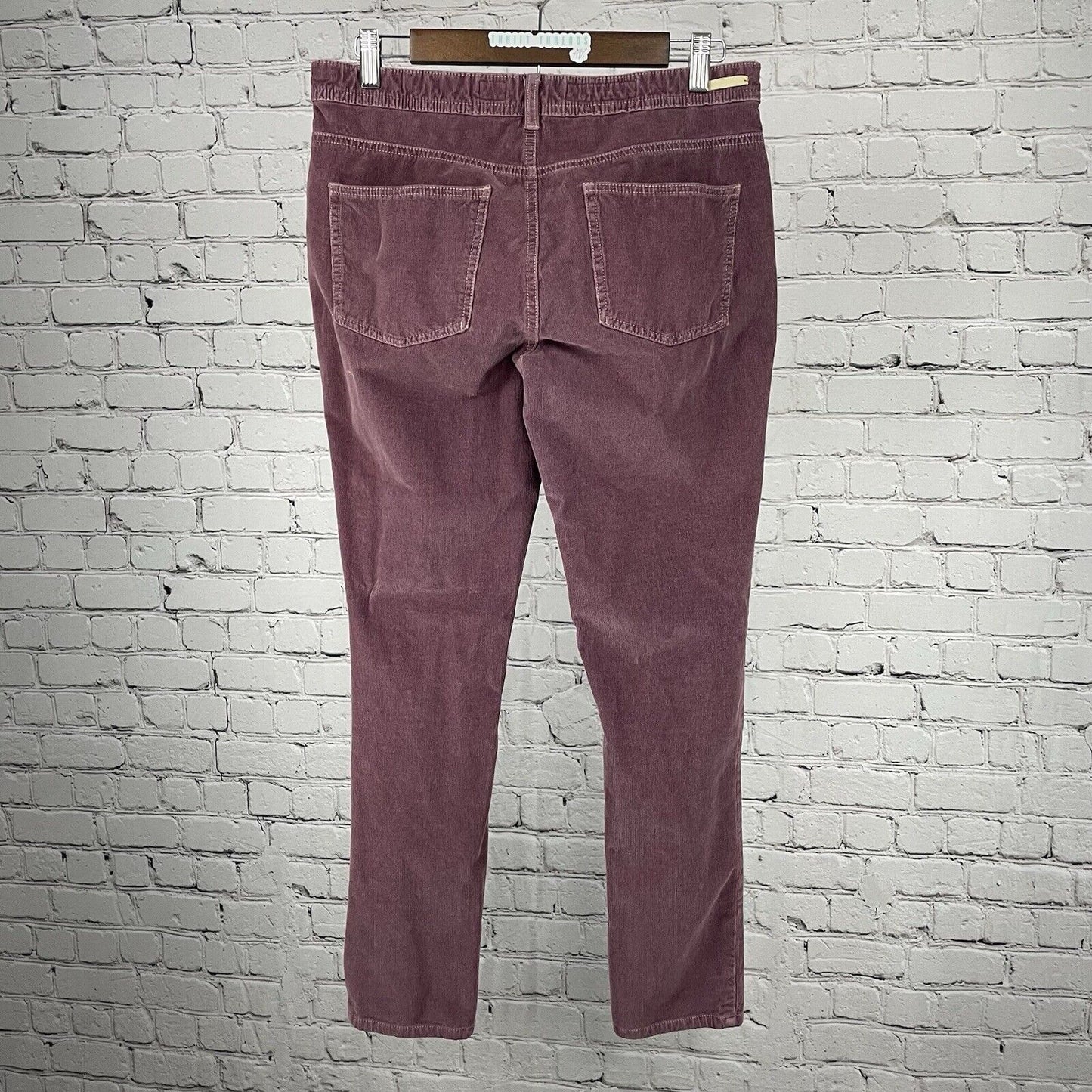 Pilcro Anthropologie Purple Corduroy Velvet Skinny Stretch Pants Size 31 (31x29)