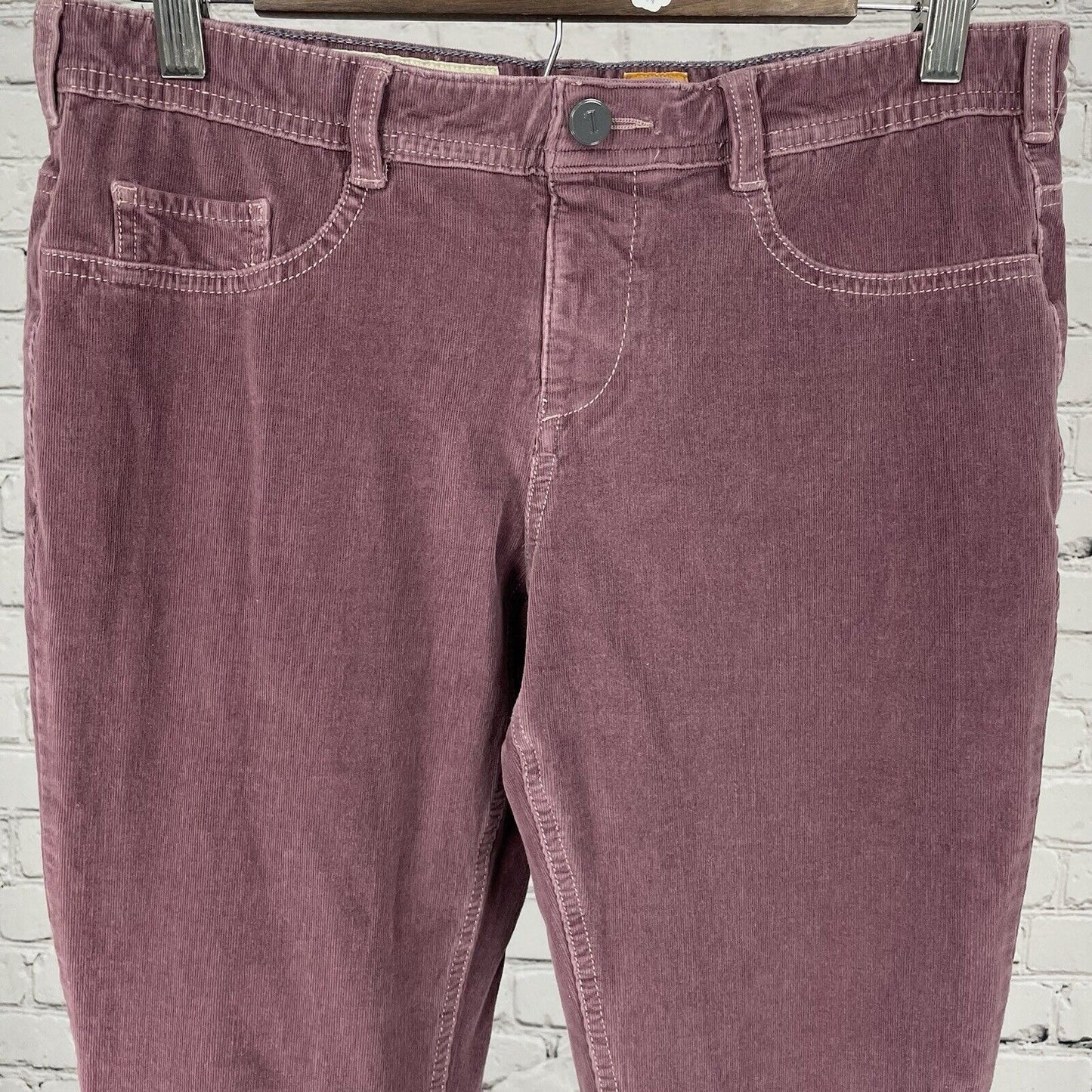 Pilcro Anthropologie Purple Corduroy Velvet Skinny Stretch Pants Size 31 (31x29)