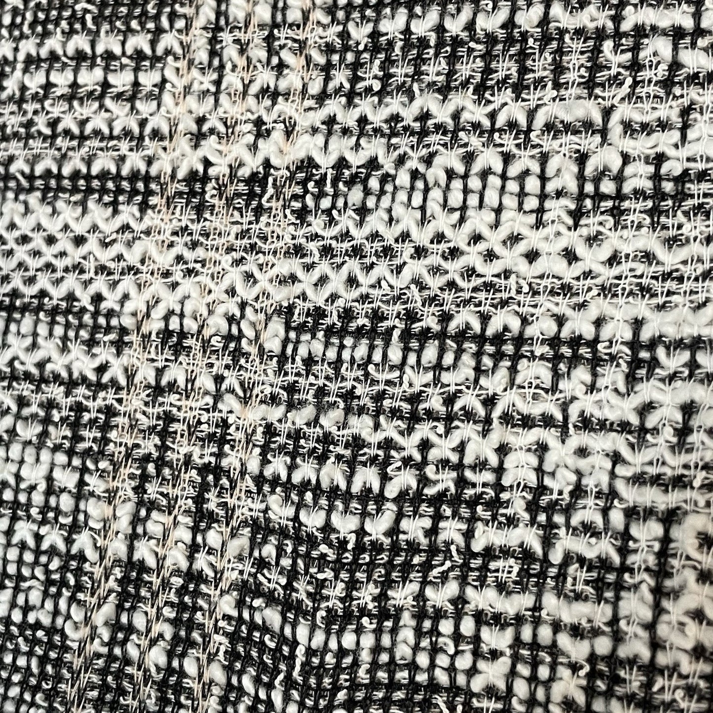 NWD Max Studio Ivory Woven Textured Boho Long Sleeve Tunic Top Size Large L