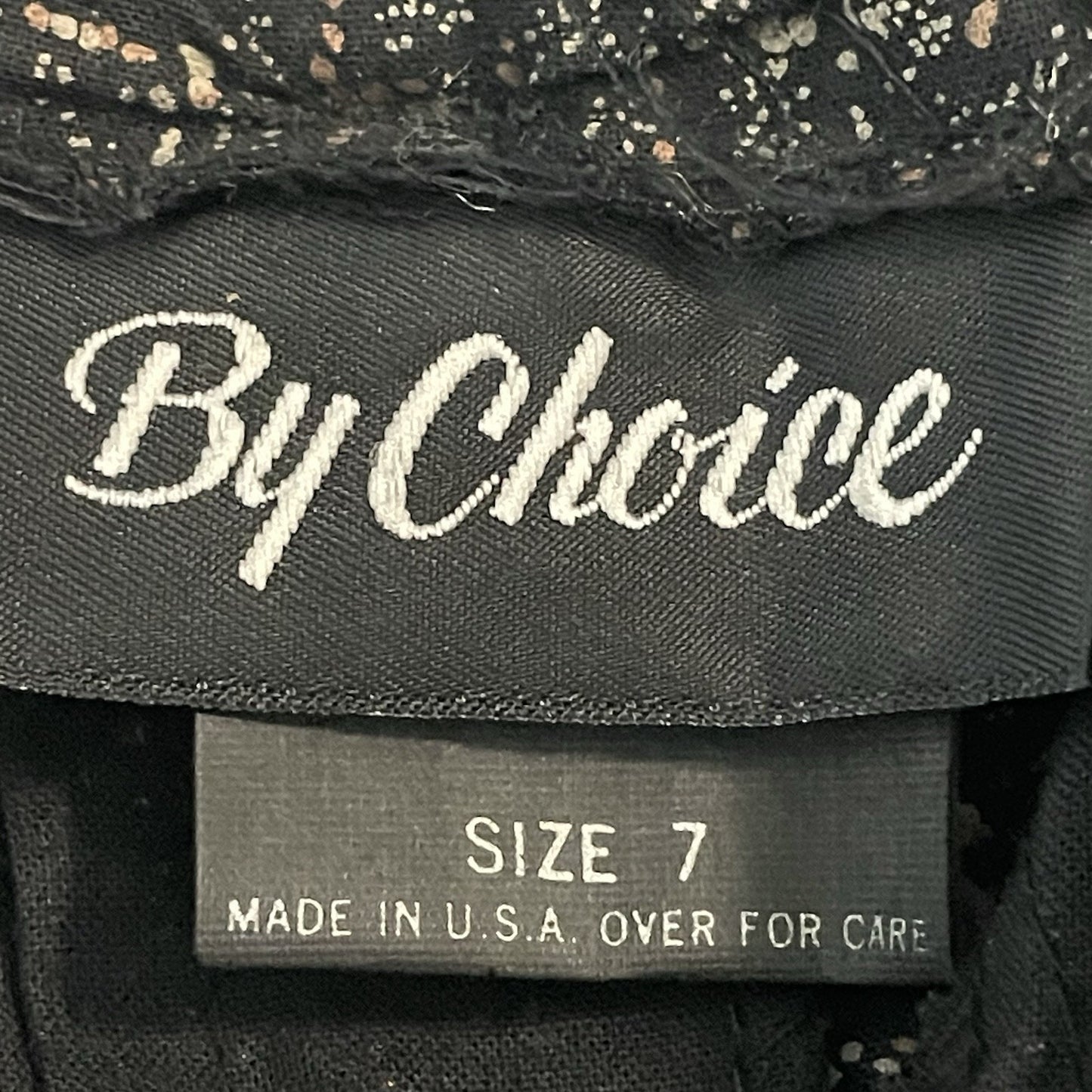 VTG By Choice Black Speckled Pleated Tapered High Rise Pants USA Size 7 (25x29)