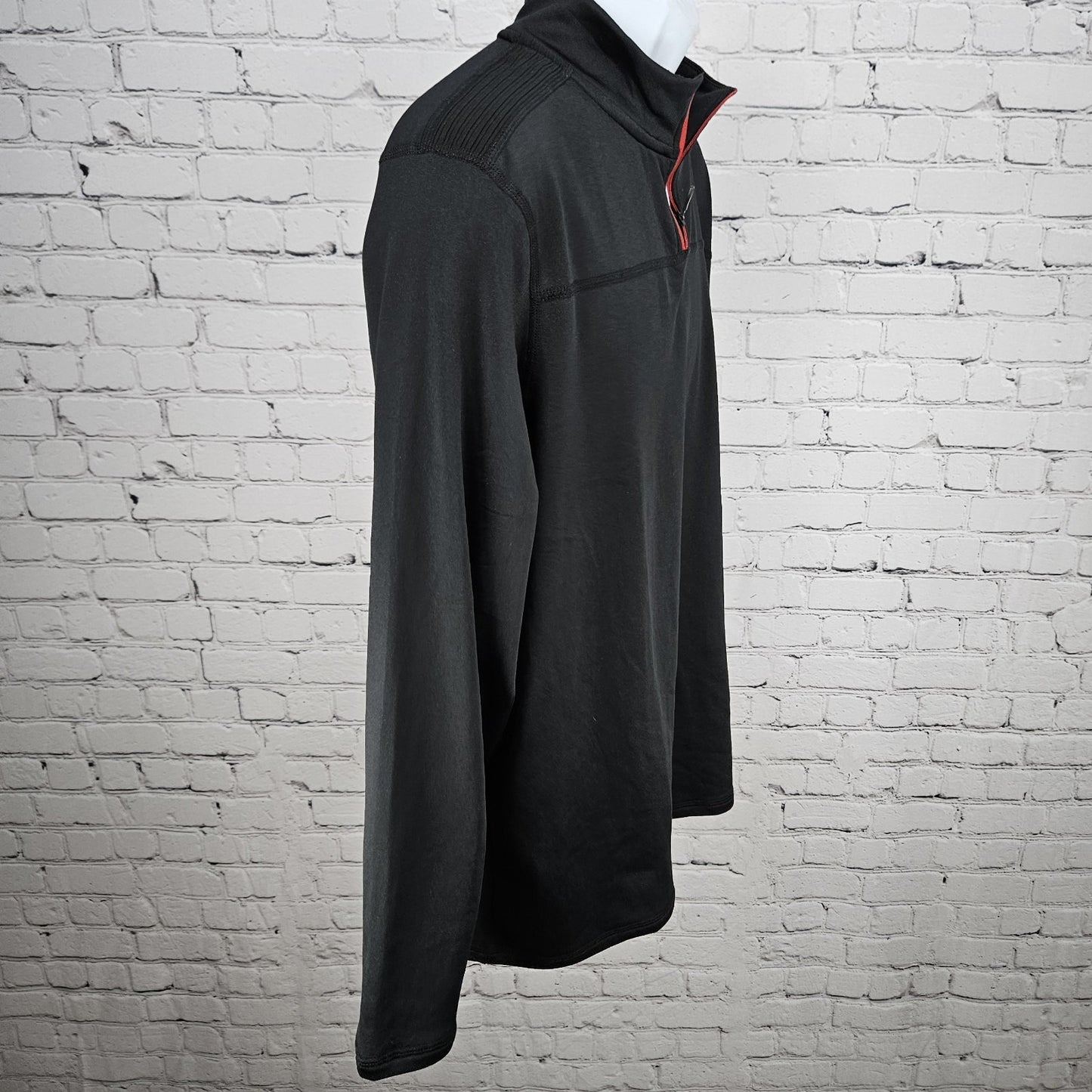 Spyder Active Black ProWeb 1/4 Zip Pullover Lightweight Jacket Large *zipper