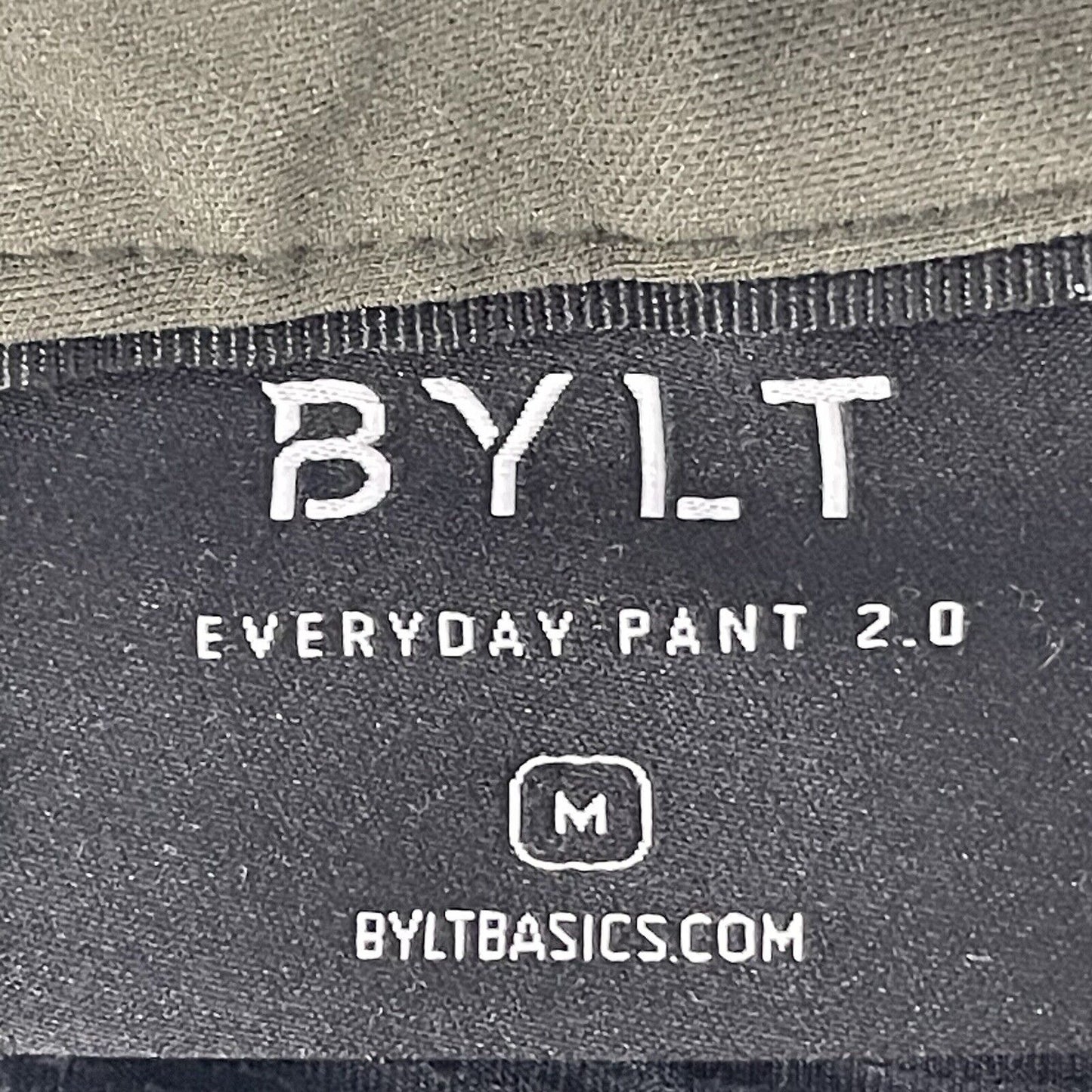 BYLT Green Everyday Pant 2.0 Premium Basic Stretch Size Medium M (31x28.5)