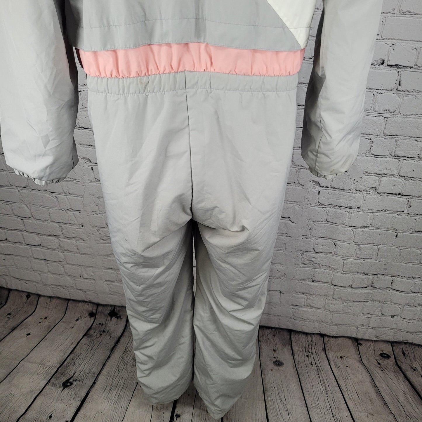Obermeyer Grey Pastel Sphere Thinsulate Gore-Tex Retro 90’s Ski Snowsuit Size 12