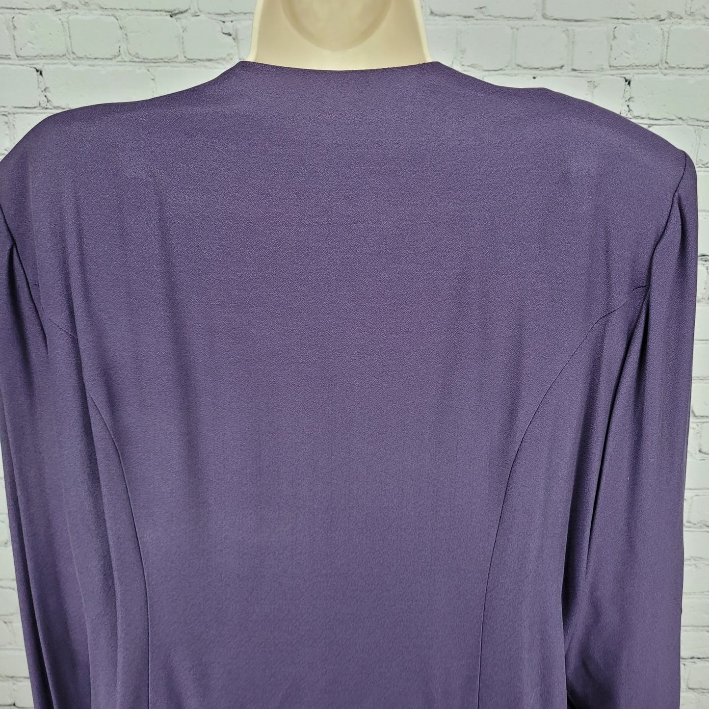 VTG R&M Richards Purple Skirt Suit Outfit 2 Piece Set USA Made Size 22W