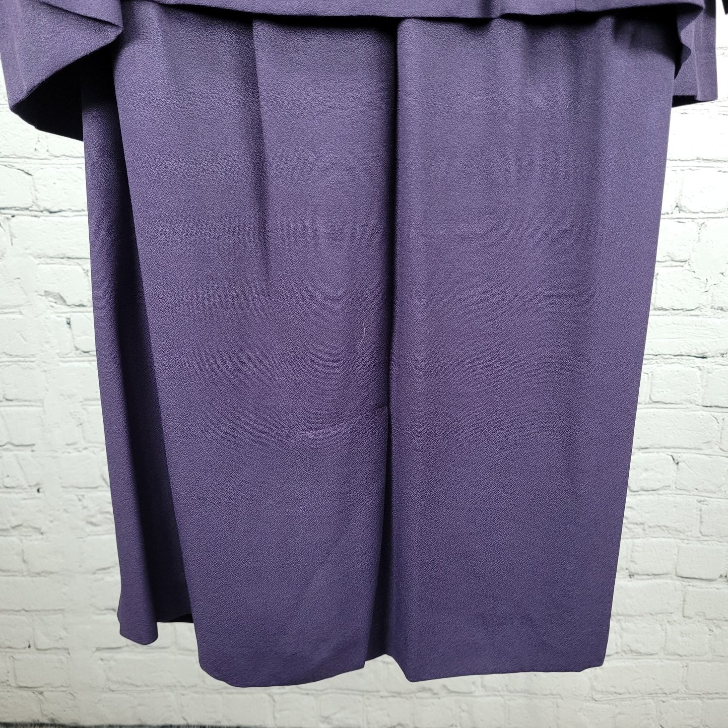 VTG R&M Richards Purple Skirt Suit Outfit 2 Piece Set USA Made Size 22W