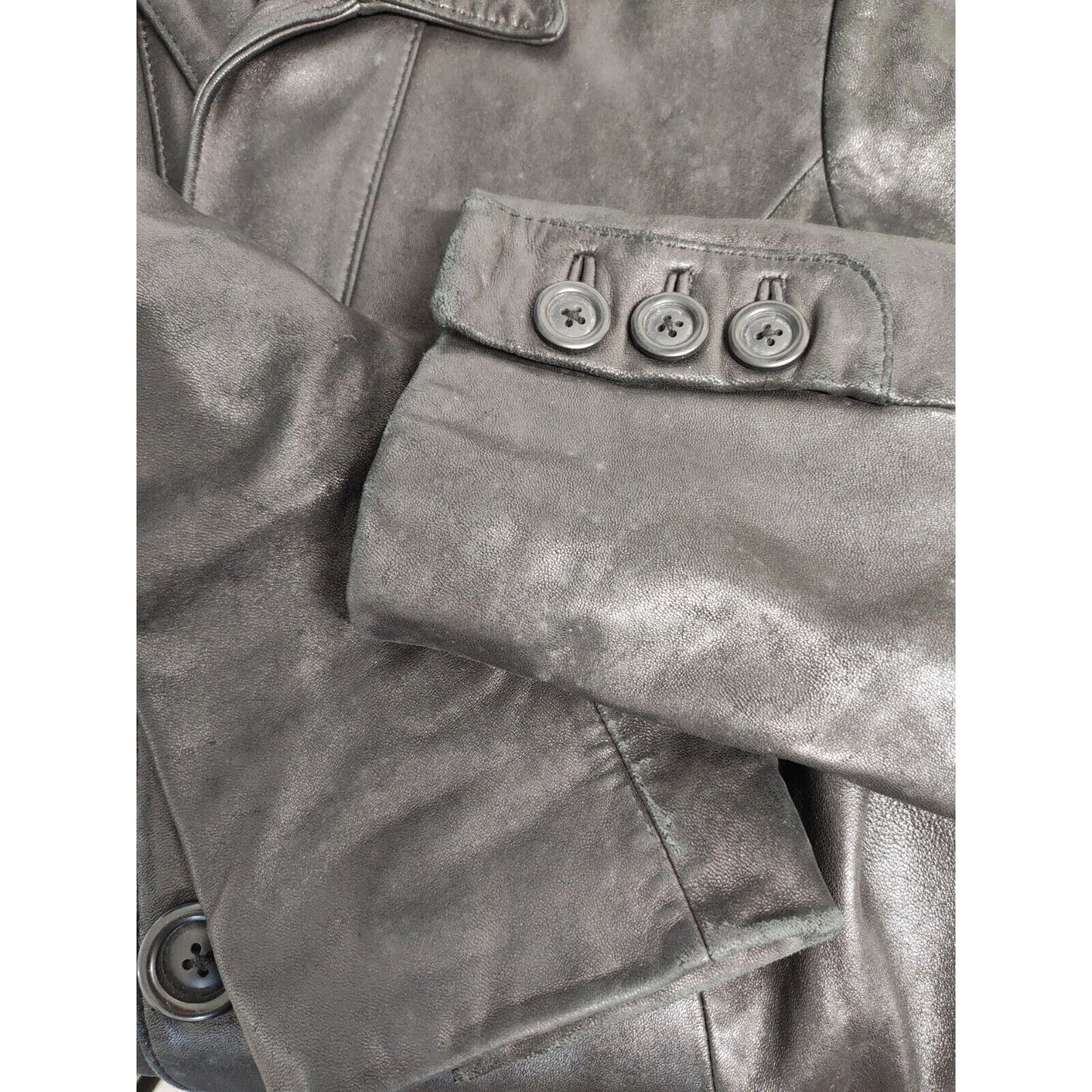 Preston & York Genuine Lamb Skin Lined Biker Style Short Jacket Women's Size M