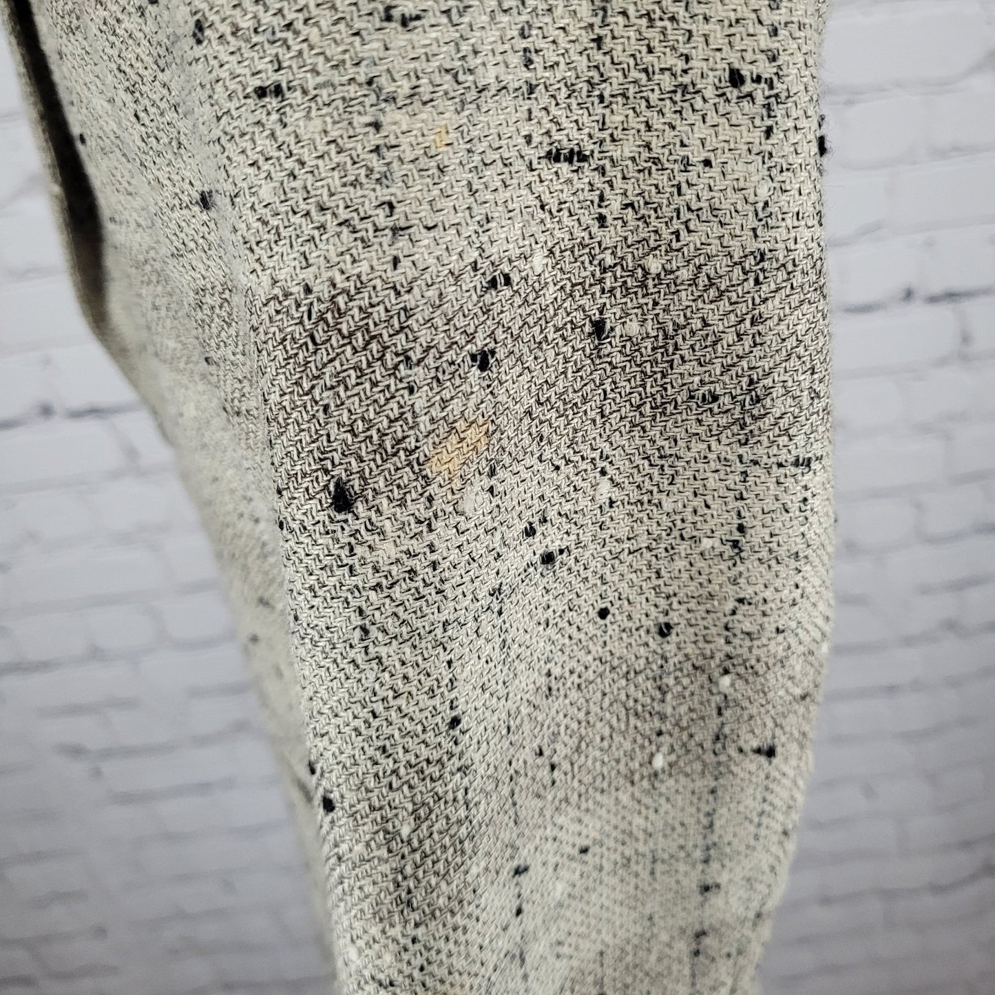 Texitaly Gina Lebole Beige Silk Wool Tweed Blazer Sport Coat Italy Made Size 36