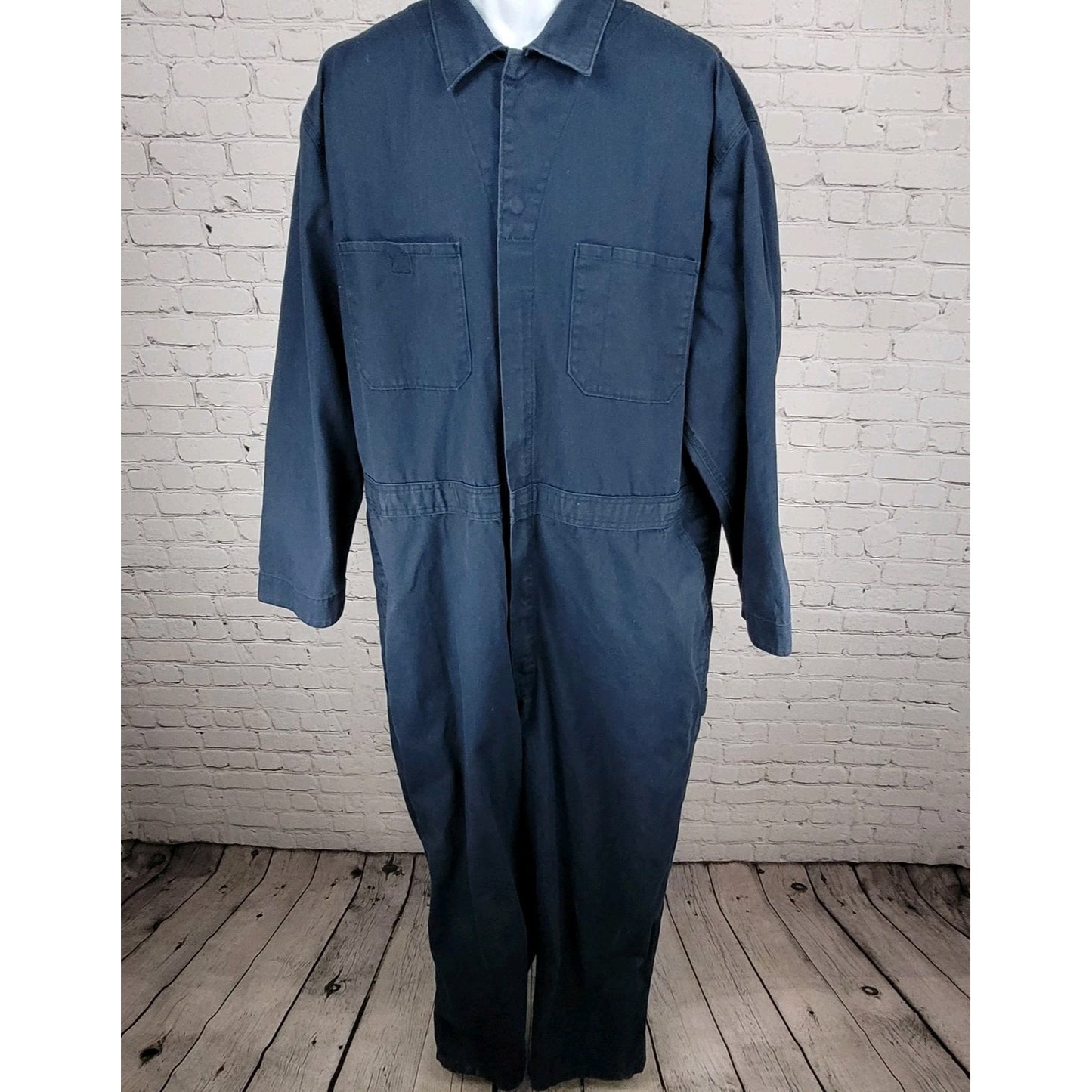 C.E. Schmidt Workwear Navy Canvas Uniform Long Sleeve Utility Coveralls 2XTL