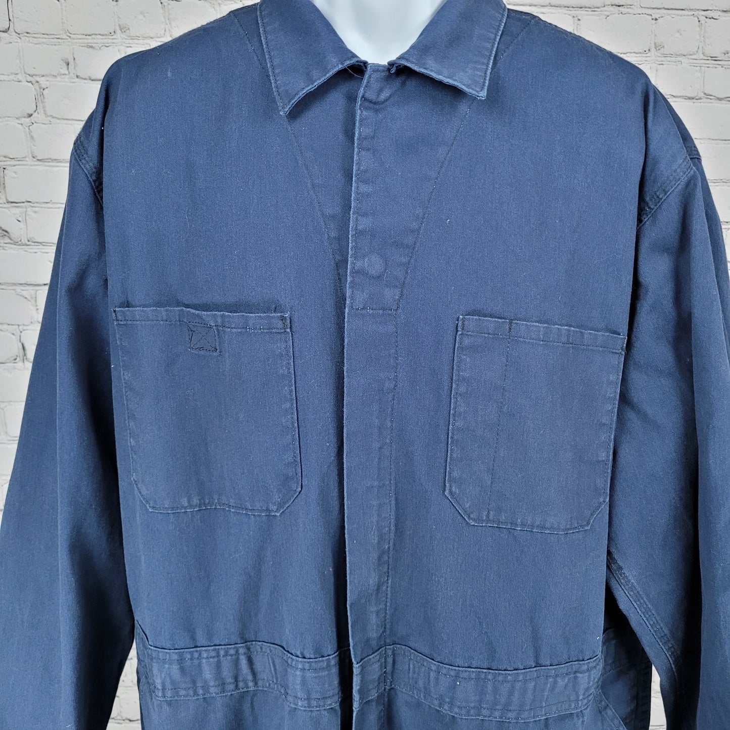C.E. Schmidt Workwear Navy Canvas Uniform Long Sleeve Utility Coveralls 2XTL