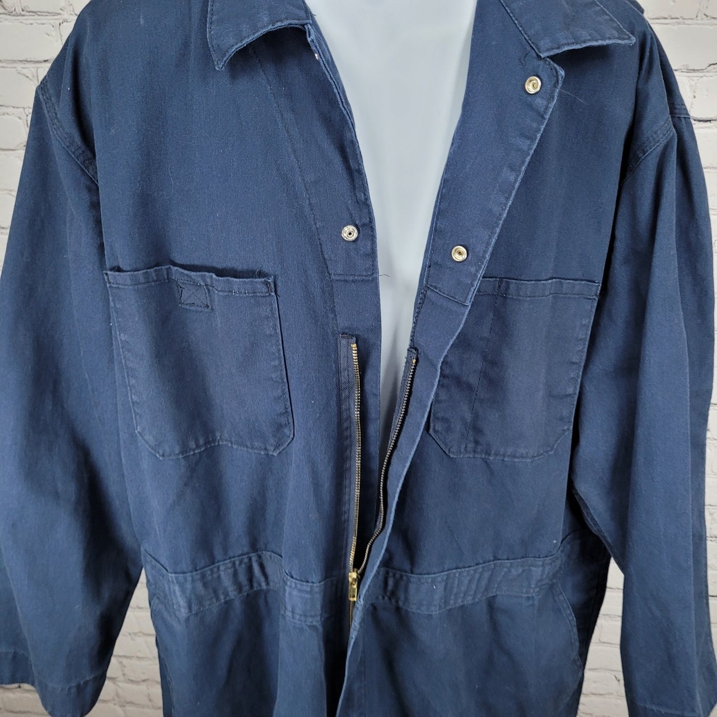 C.E. Schmidt Workwear Navy Canvas Uniform Long Sleeve Utility Coveralls 2XTL