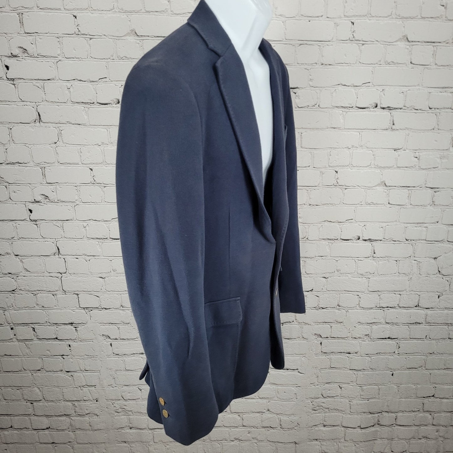 VTG Brooks Brothers Red Fleece Label Navy Blazer Sport Coat Size Medium M