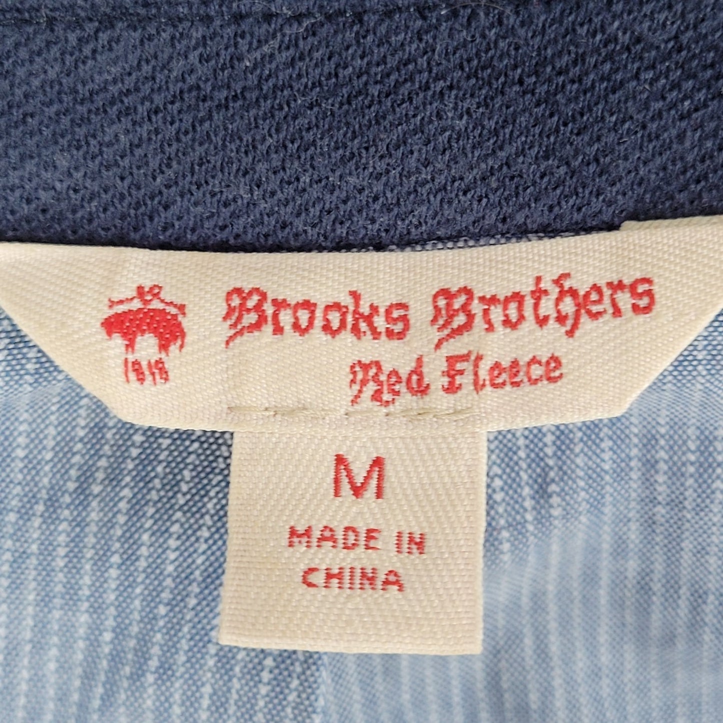 VTG Brooks Brothers Red Fleece Label Navy Blazer Sport Coat Size Medium M