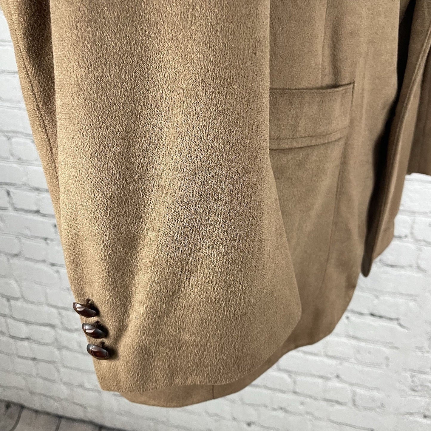 VTG William F Farah Brown 2 Button Vented Blazer Sport Coat USA Made Size 42R