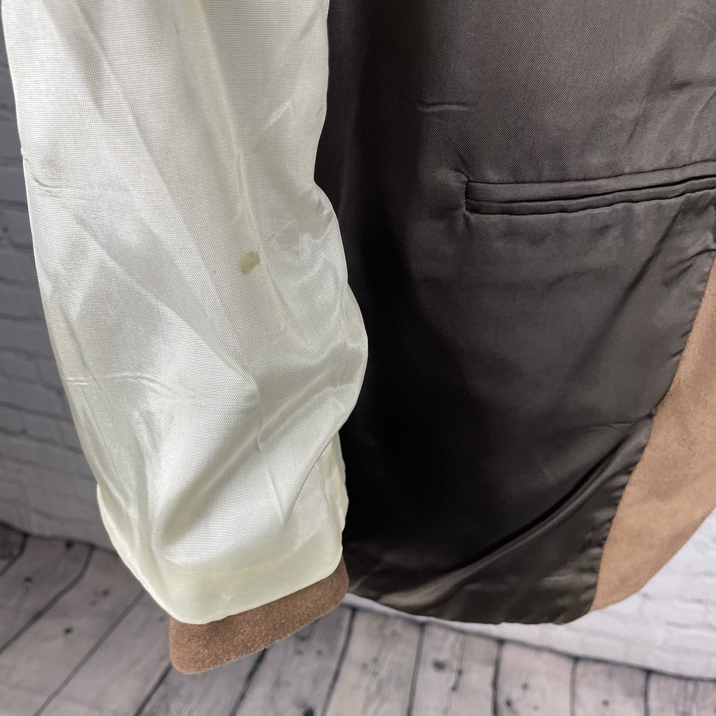 VTG William F Farah Brown 2 Button Vented Blazer Sport Coat USA Made Size 42R