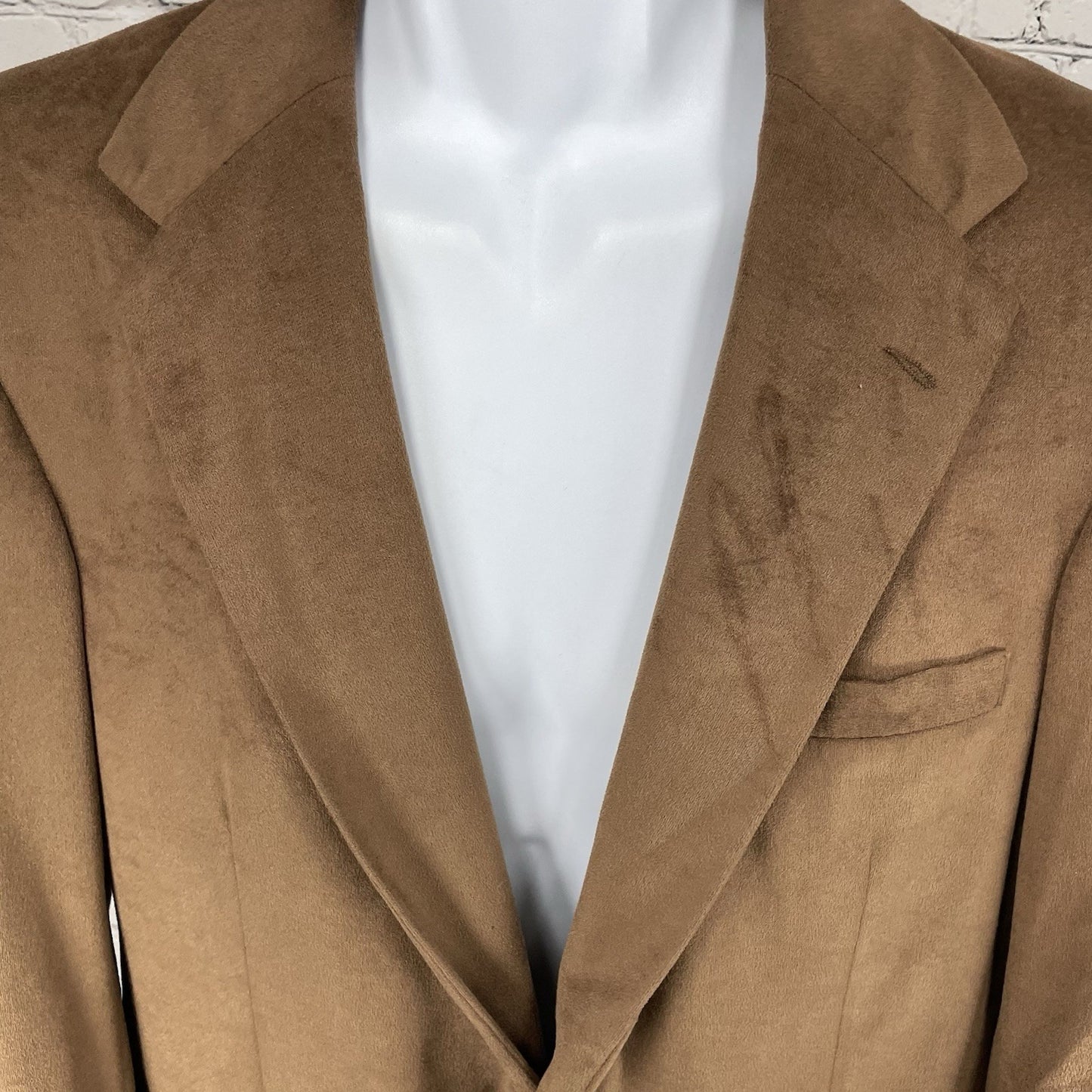 VTG William F Farah Brown 2 Button Vented Blazer Sport Coat USA Made Size 42R