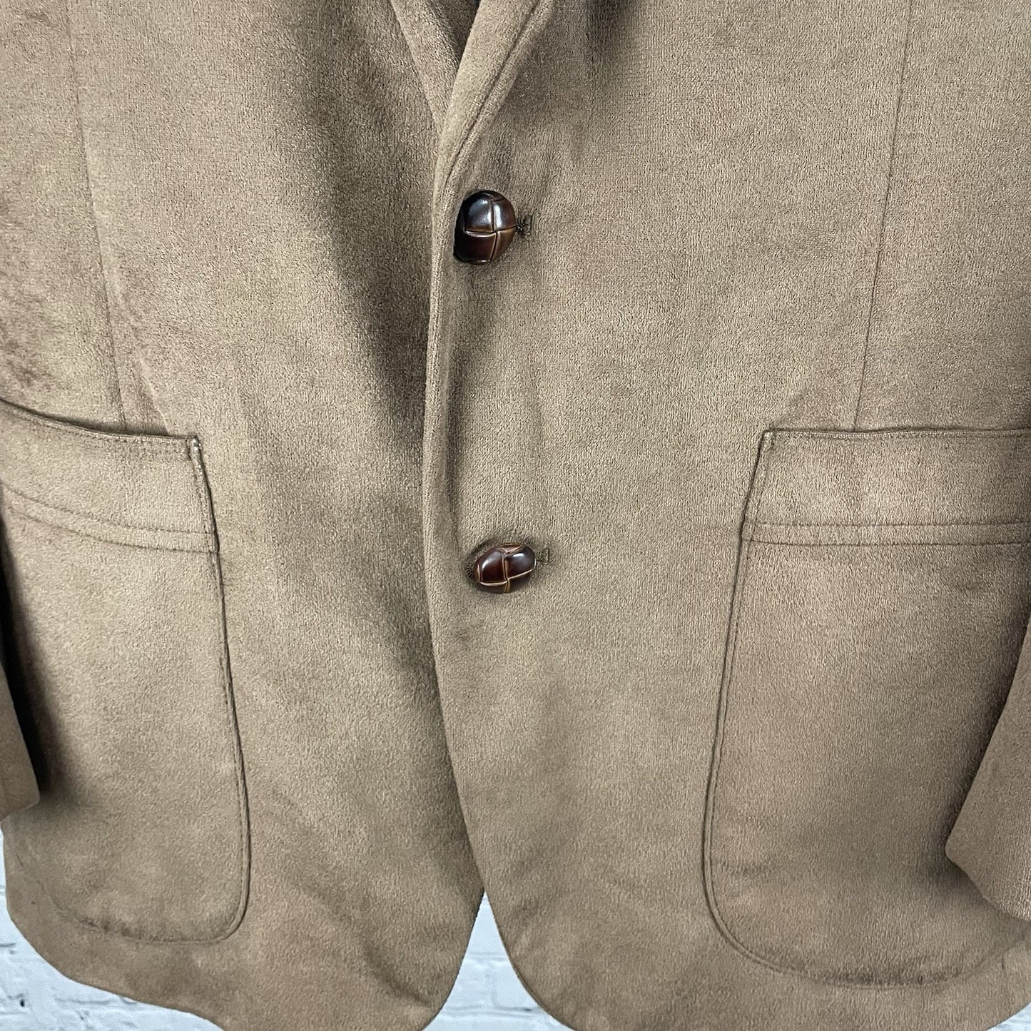 VTG William F Farah Brown 2 Button Vented Blazer Sport Coat USA Made Size 42R