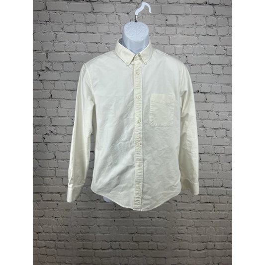 Everlane White 100% Cotton Long Sleeve Casual Collared Button Down Shirt Men’s M