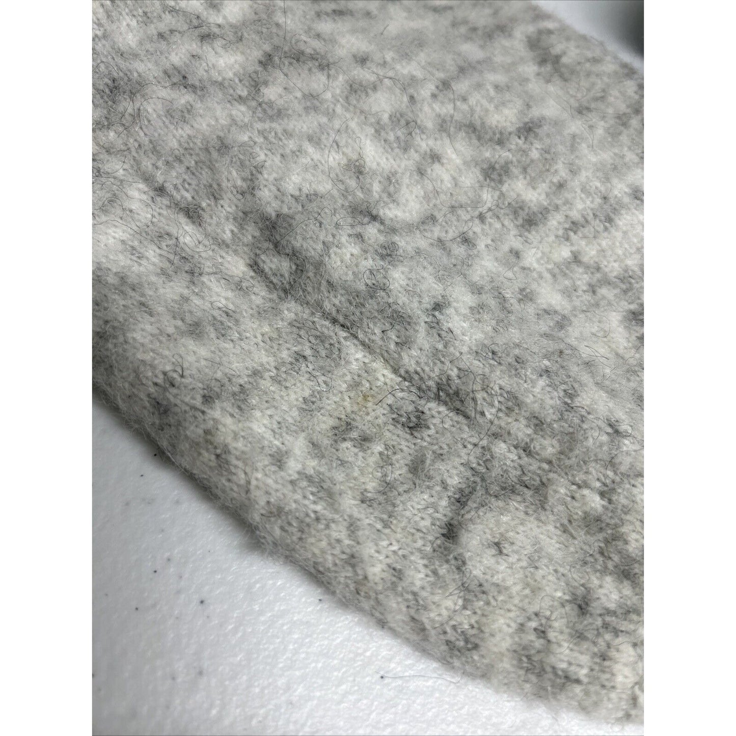 Madewell Light Gray V Neck Pullover Drop Shoulder Knit Sweater XL