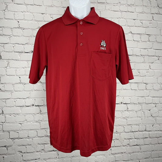 NWD Core365 Red Spec’s Uniform Polo Shirt UPF Moisture Wicking Size Small S