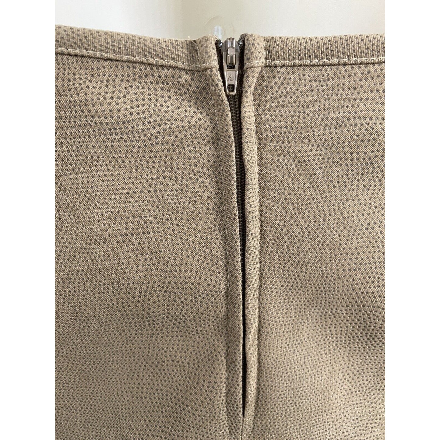 All That Jazz Brown Speckled Back Zip A Line Knee Length Skirt 11/12