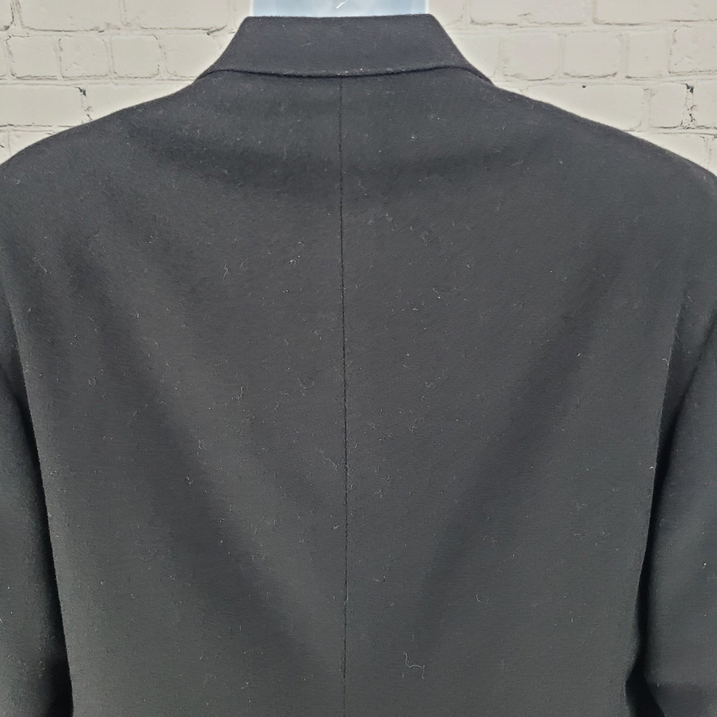 Club Room Black Wool Silk Cashmere 2 Button Vented Notch Blazer Sport Coat 42S